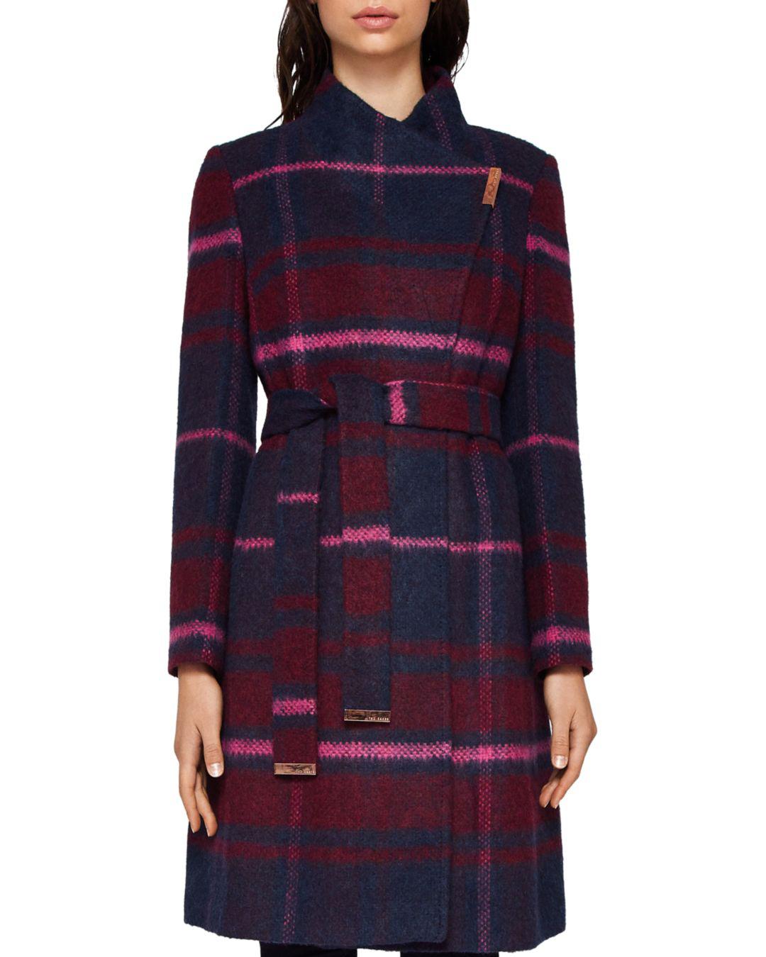 ted baker check coat
