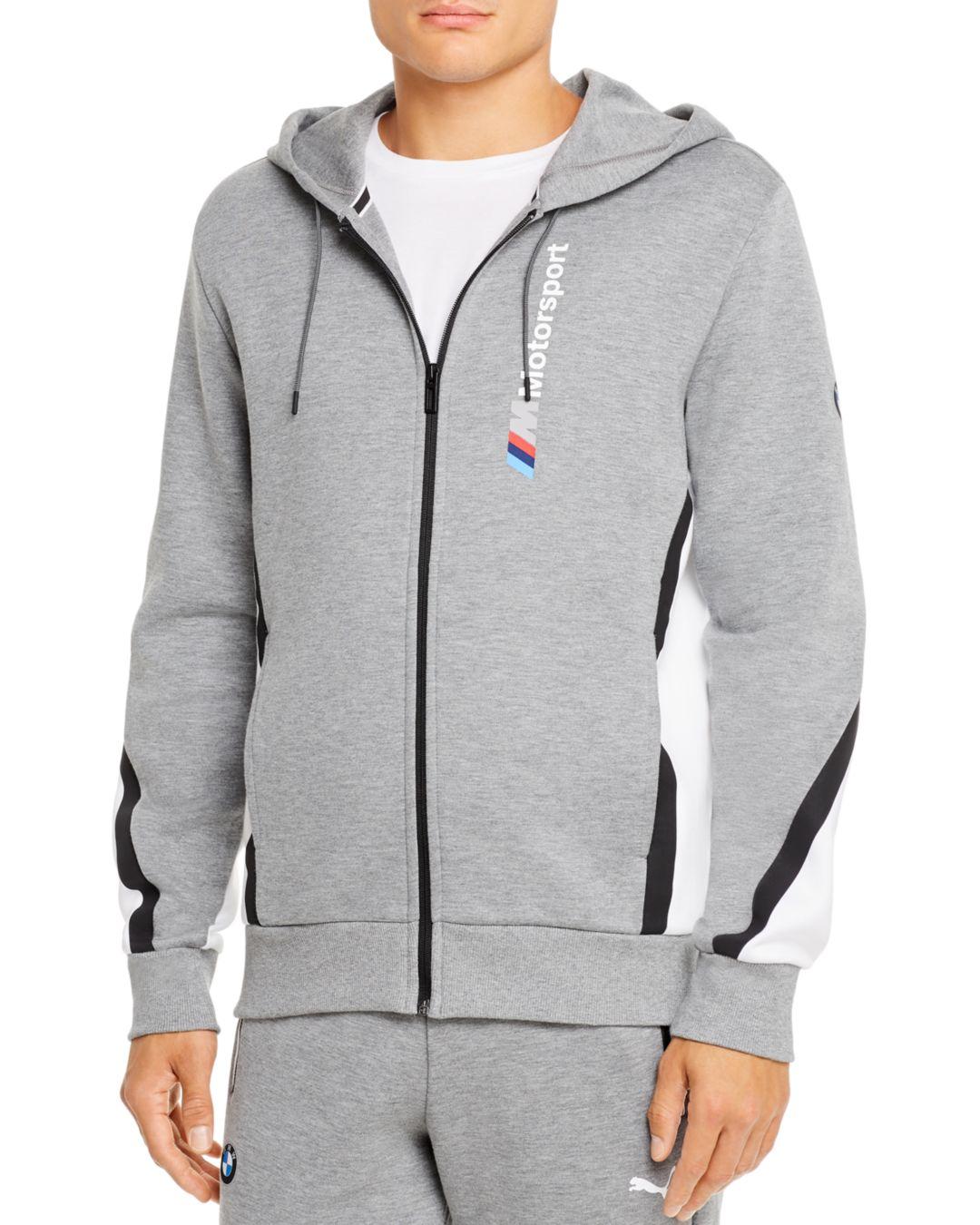 puma bmw hoodie grey