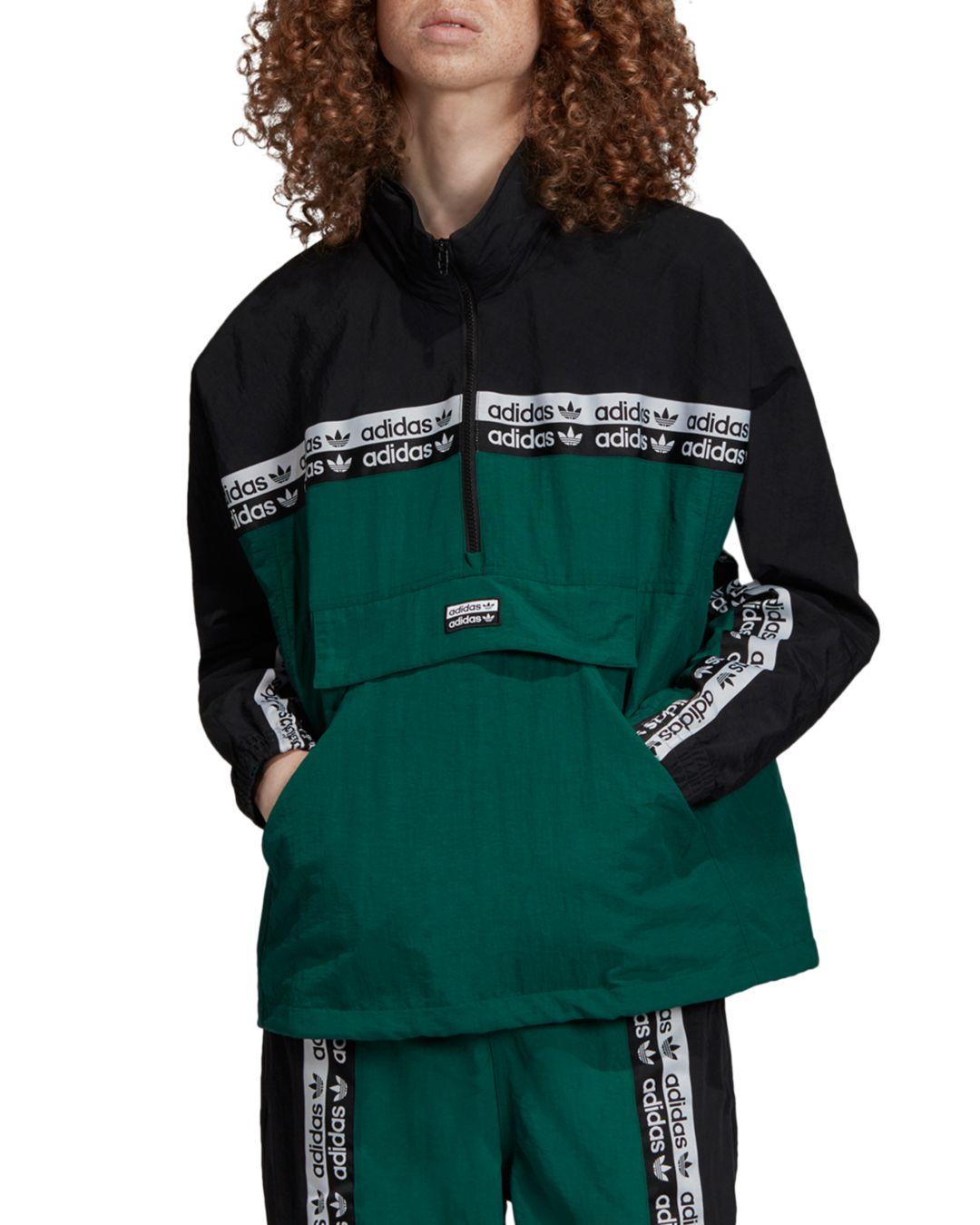 adidas Originals Synthetic Vocal Windbreaker Jacket in Dark Green (Green)  for Men | Lyst