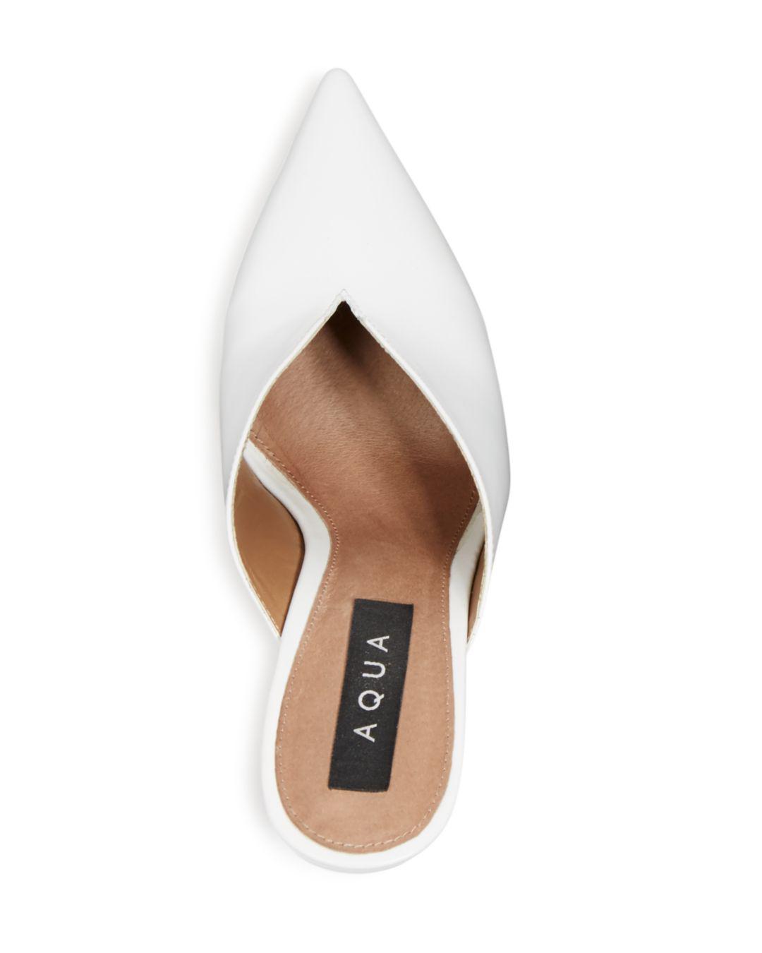 pointed toe stiletto mules