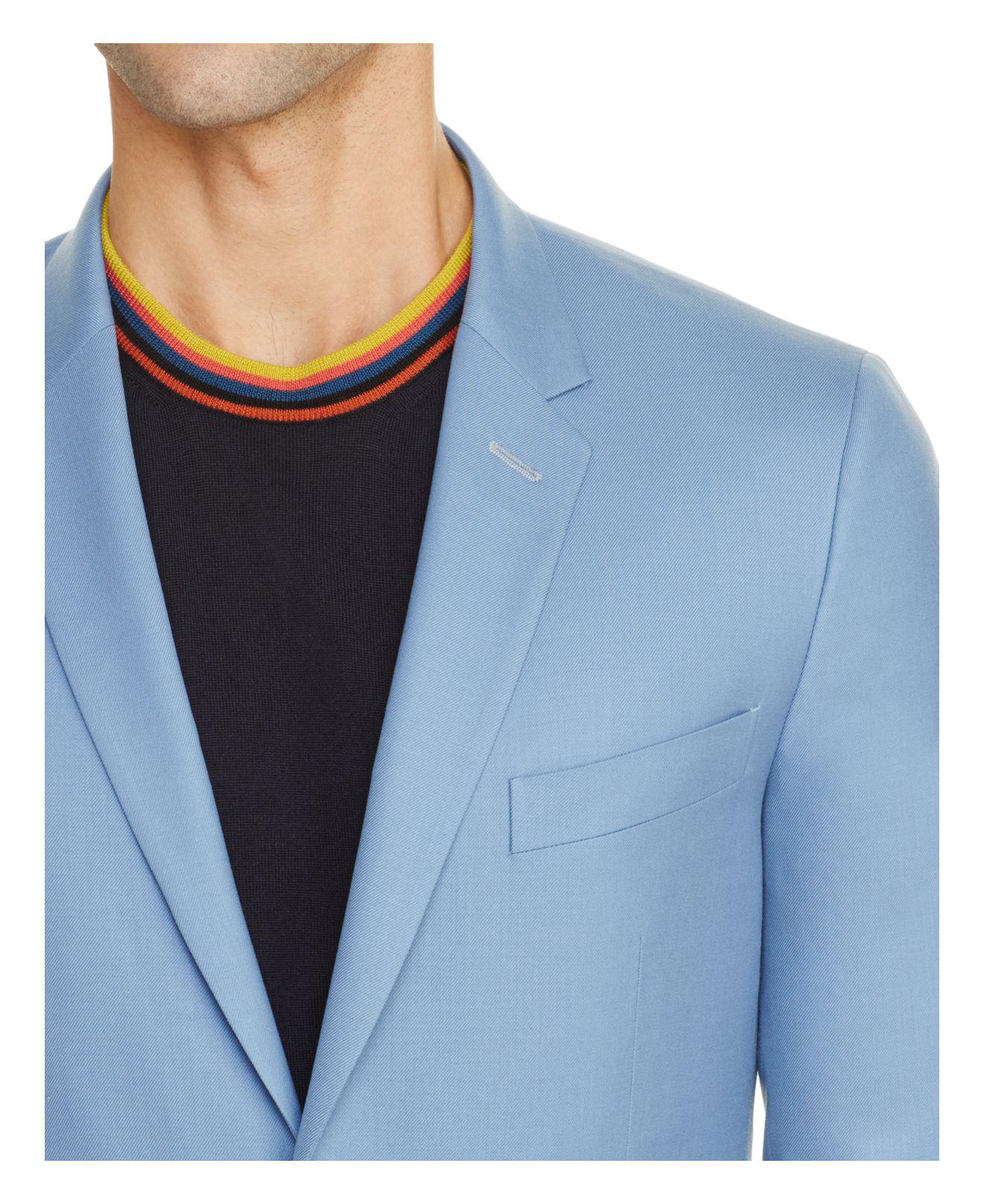 Paul Smith Light Blue Soho Slim Fit Travel Suit Separate Sport Coat for Men  | Lyst