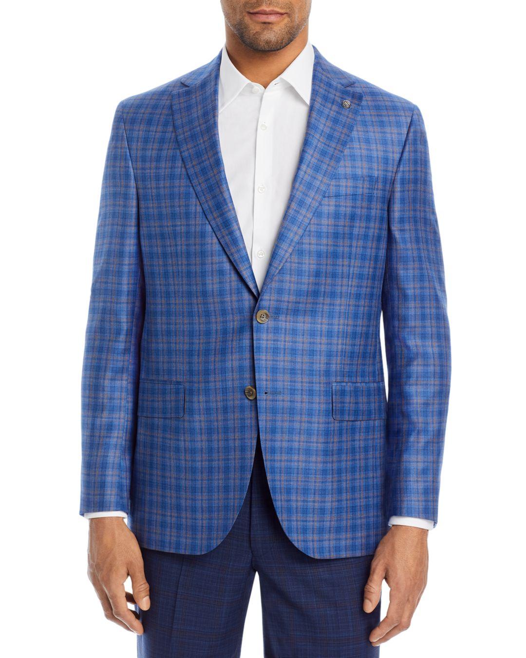 Jack Victor Conway Regular Fit Plaid Sport Coat in Blue for Men | Lyst