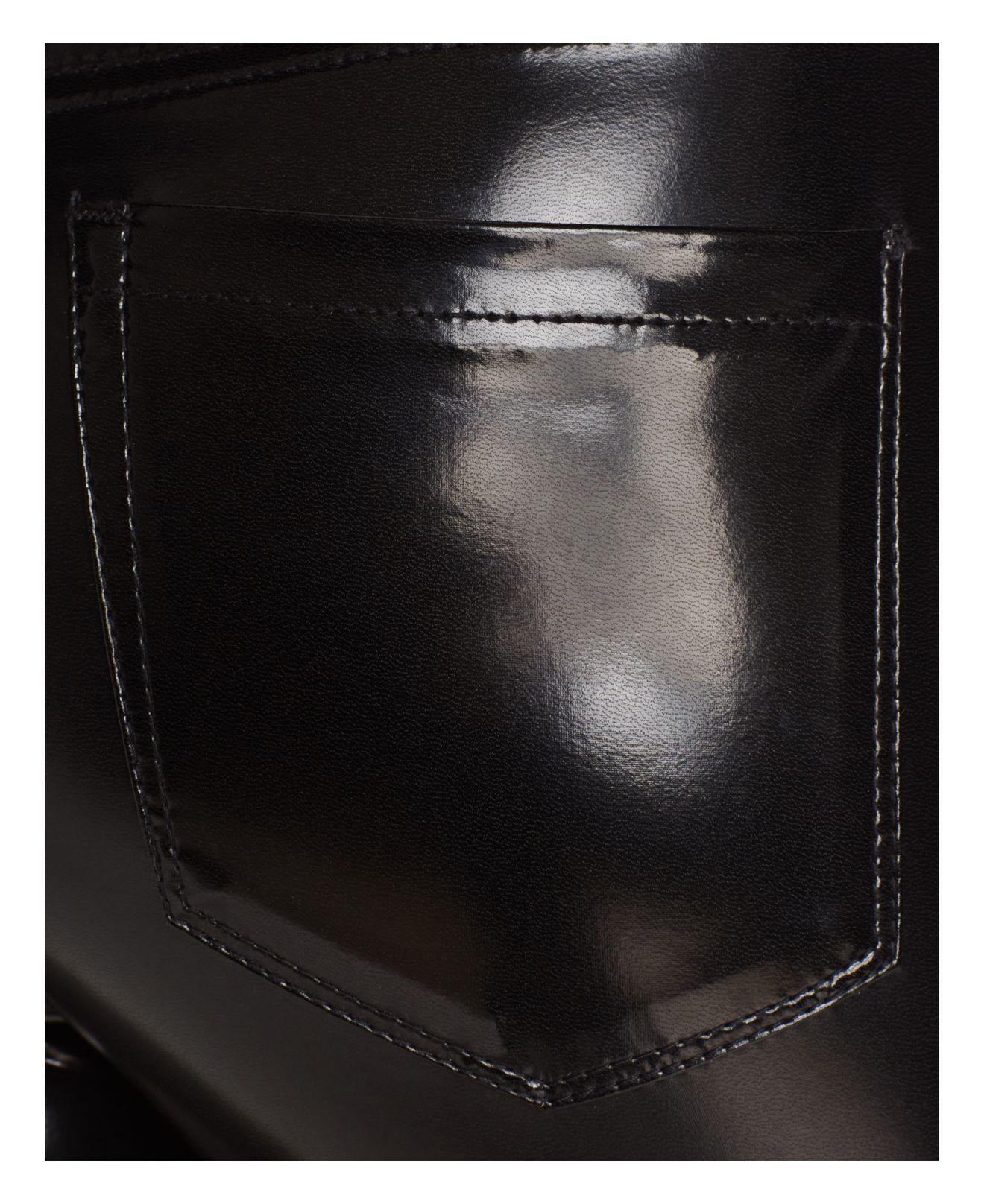 Lyst Blank Nyc Faux Patent Leather Pants in Black