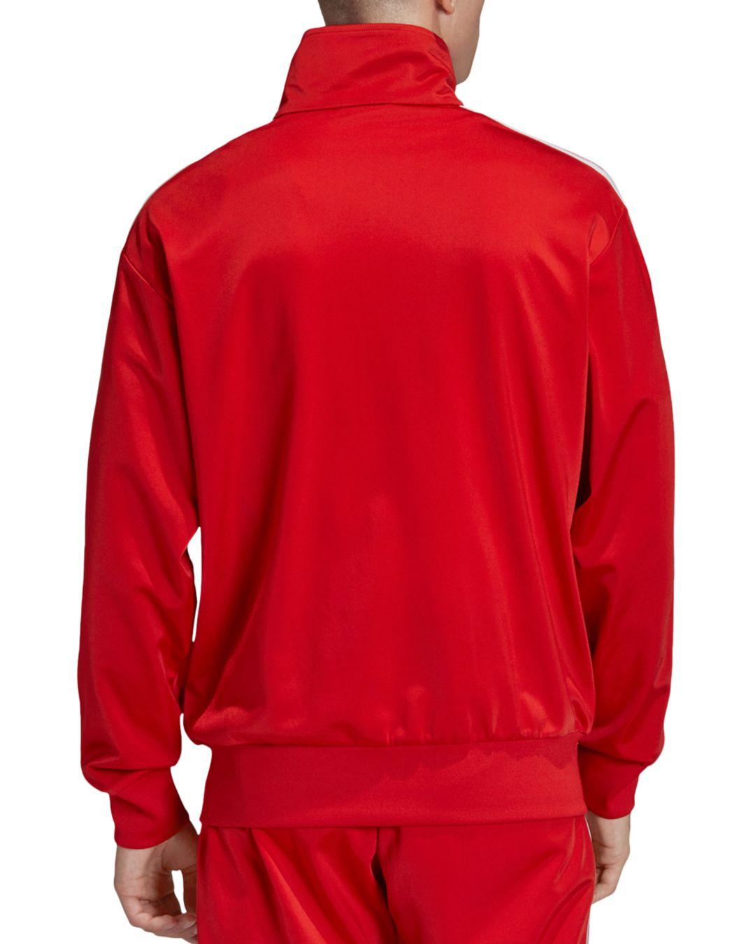 adidas Originals Synthetic Firebird Track Jacket in Red for Men - Lyst
