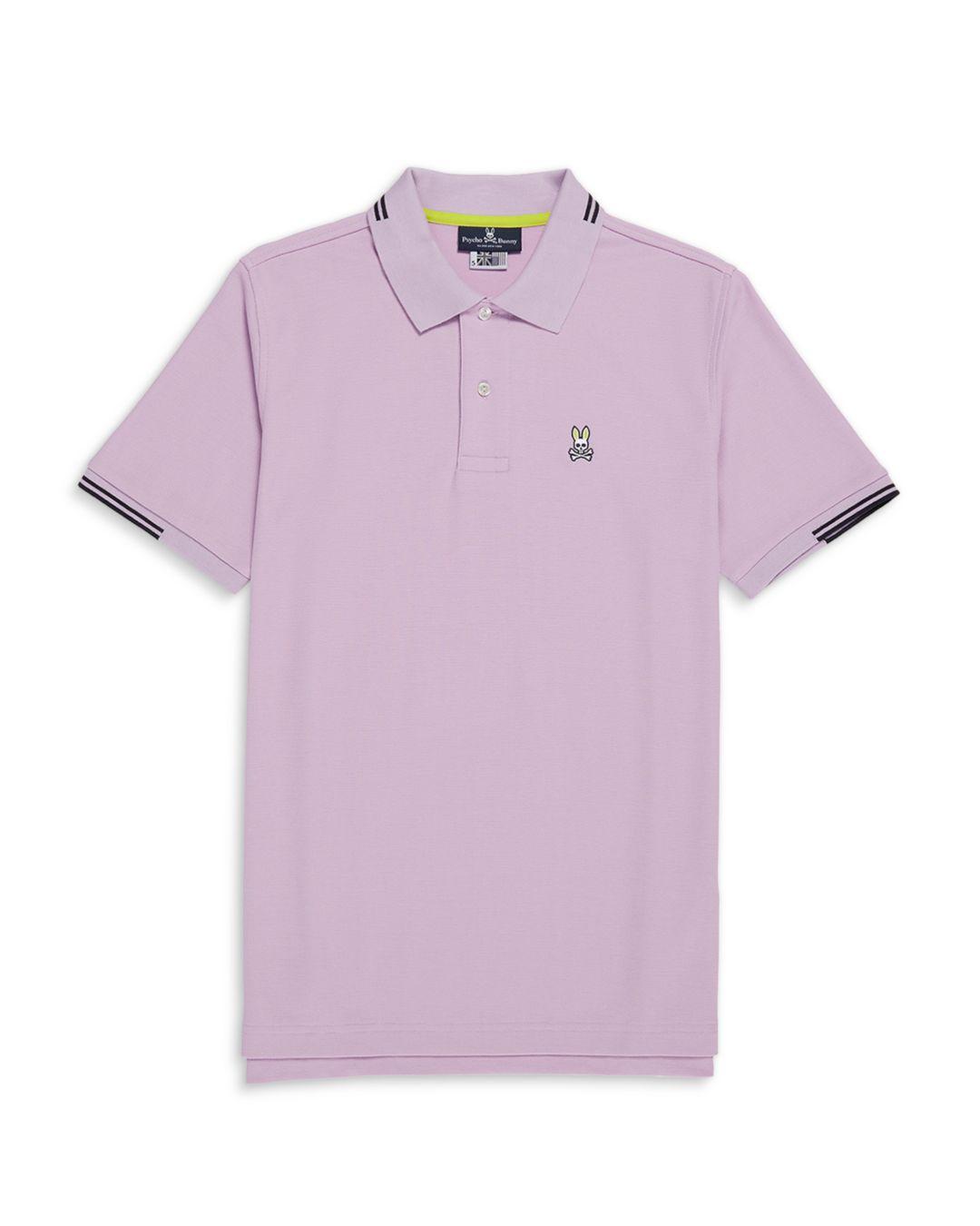 Psycho Bunny Logo Polo Shirt in Purple for Men | Lyst