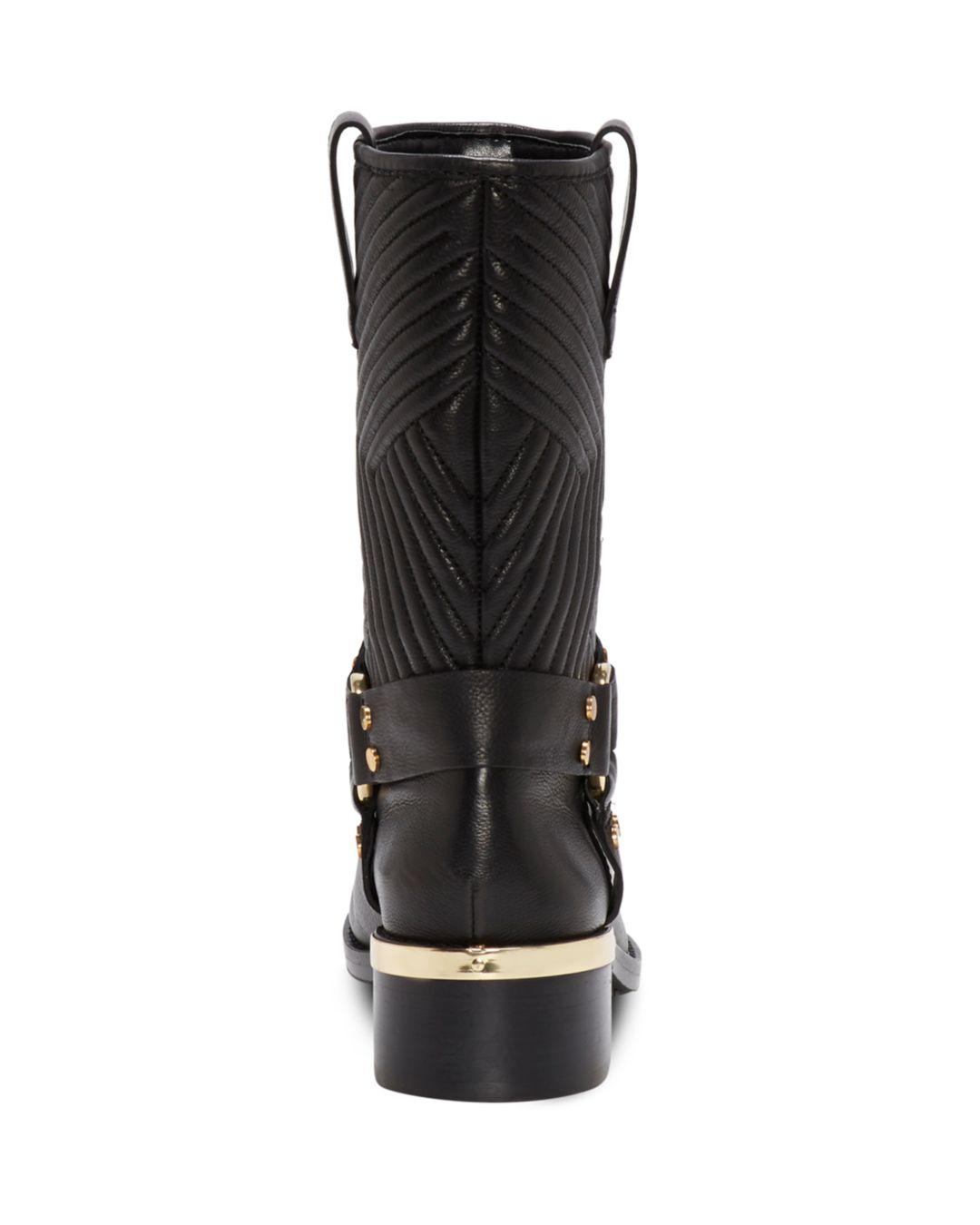 vince camuto women's walden round toe leather booties