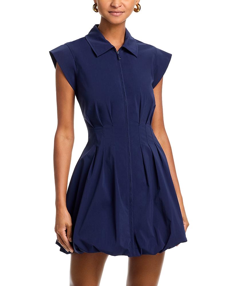 steve madden dyanne poplin pleated mini dress STEVE MADDEN Dyanne Poplin Pleated Mini Dress