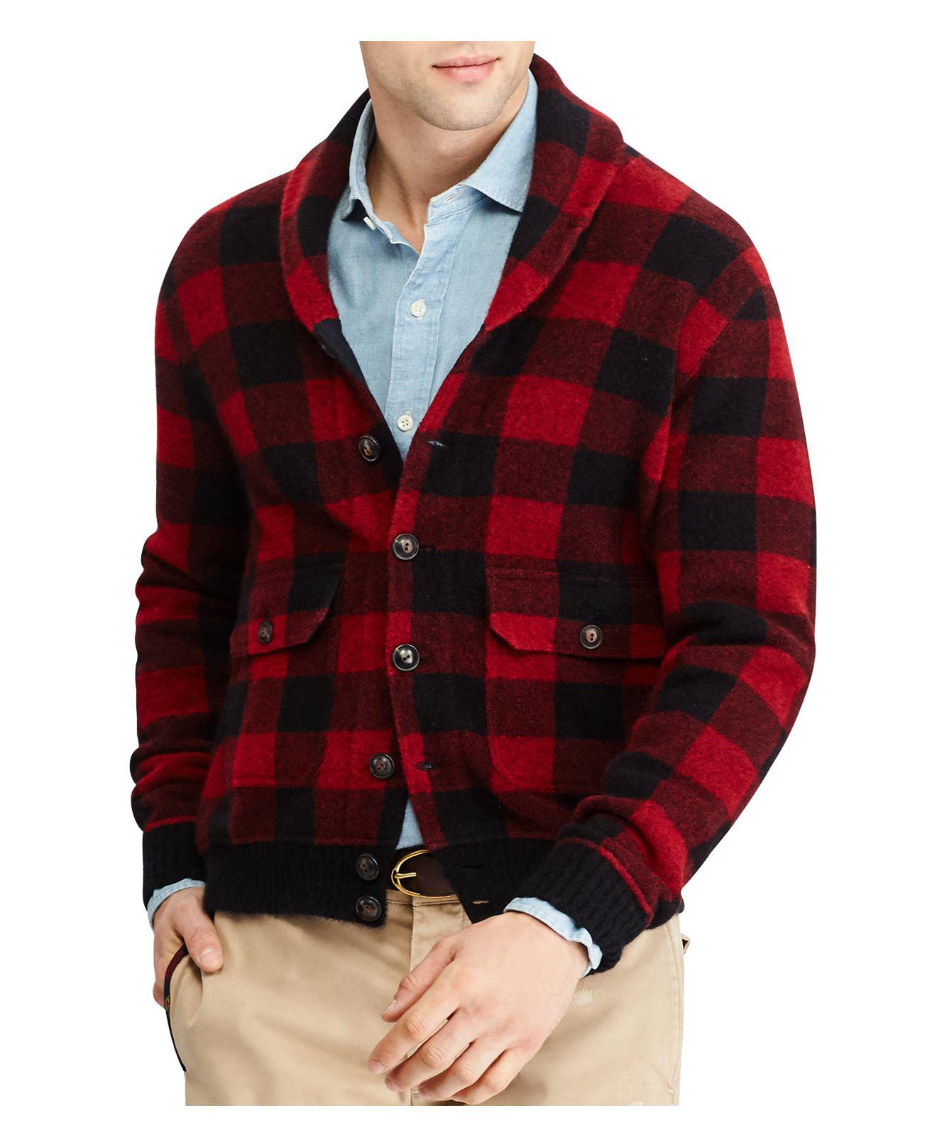 red ralph lauren cardigan