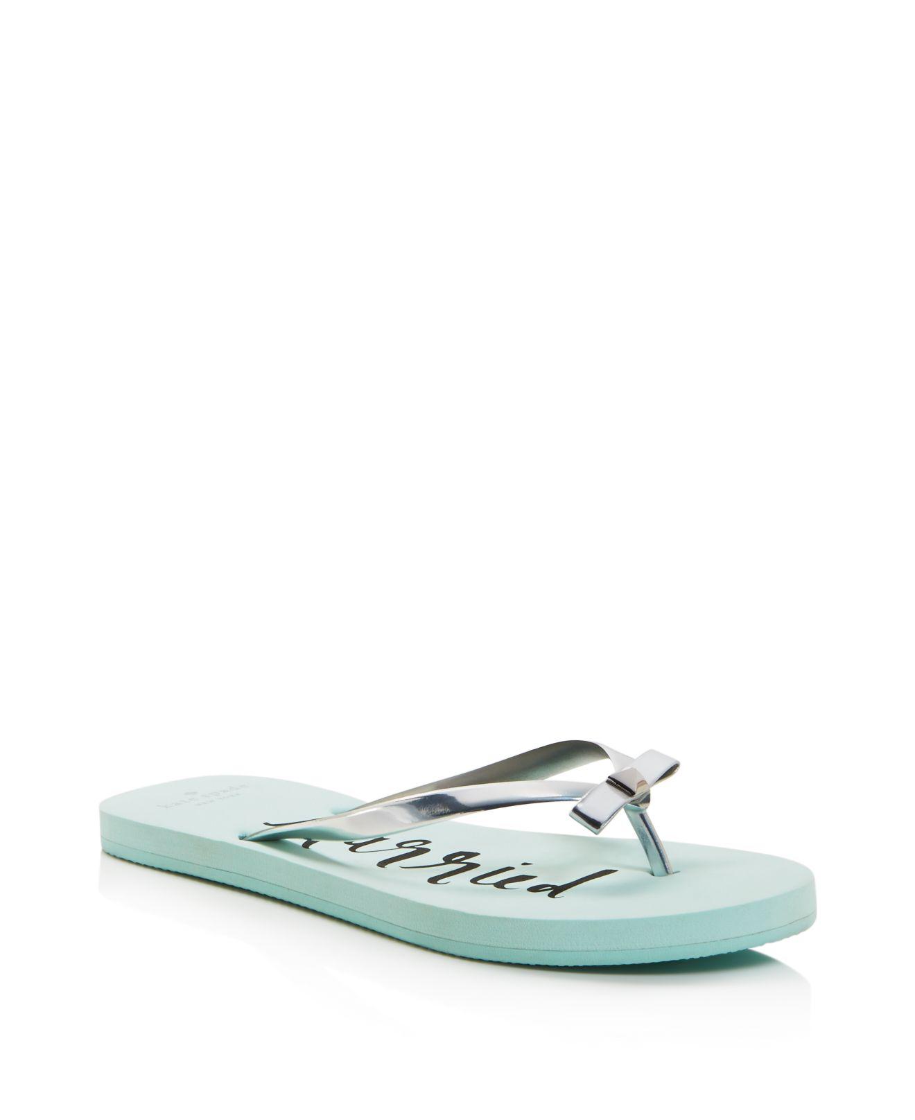 kate spade just married flip flops
