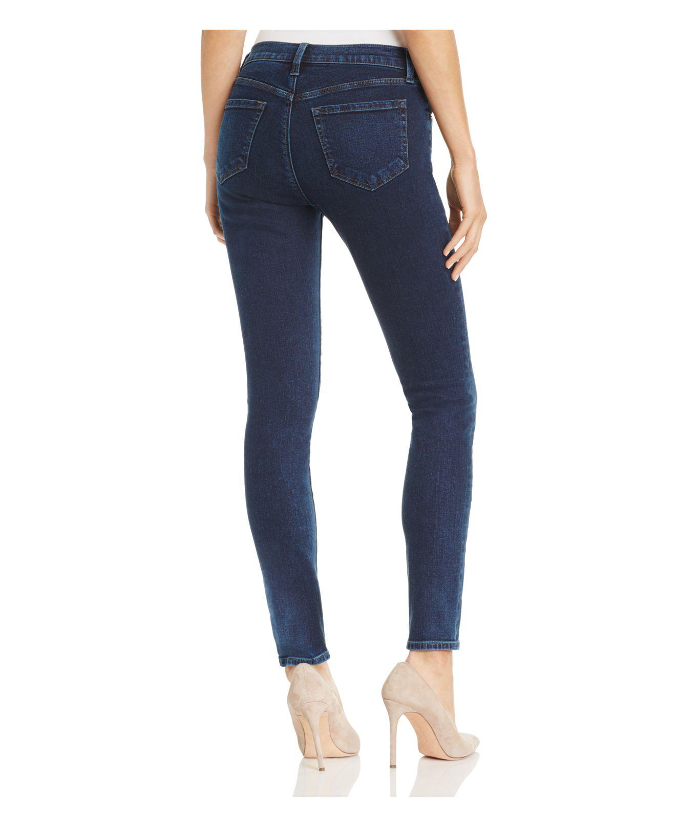 J Brand 620 Mid Rise Super Skinny Jeans In Throne in Blue - Lyst