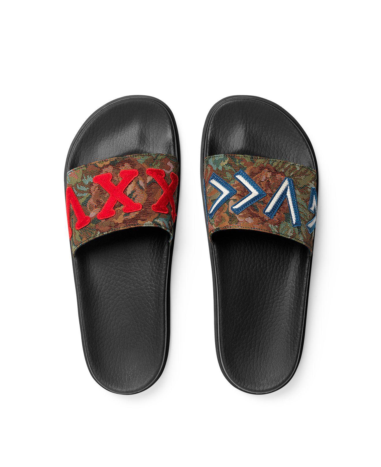 gucci floral slides mens