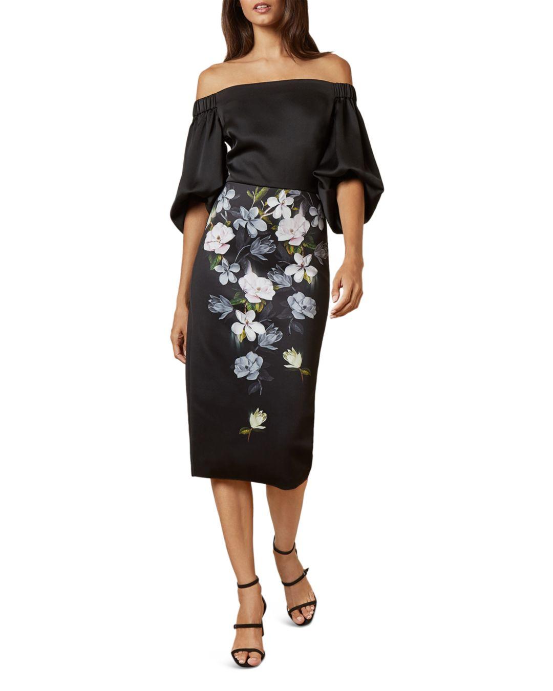 ted baker off the shoulder