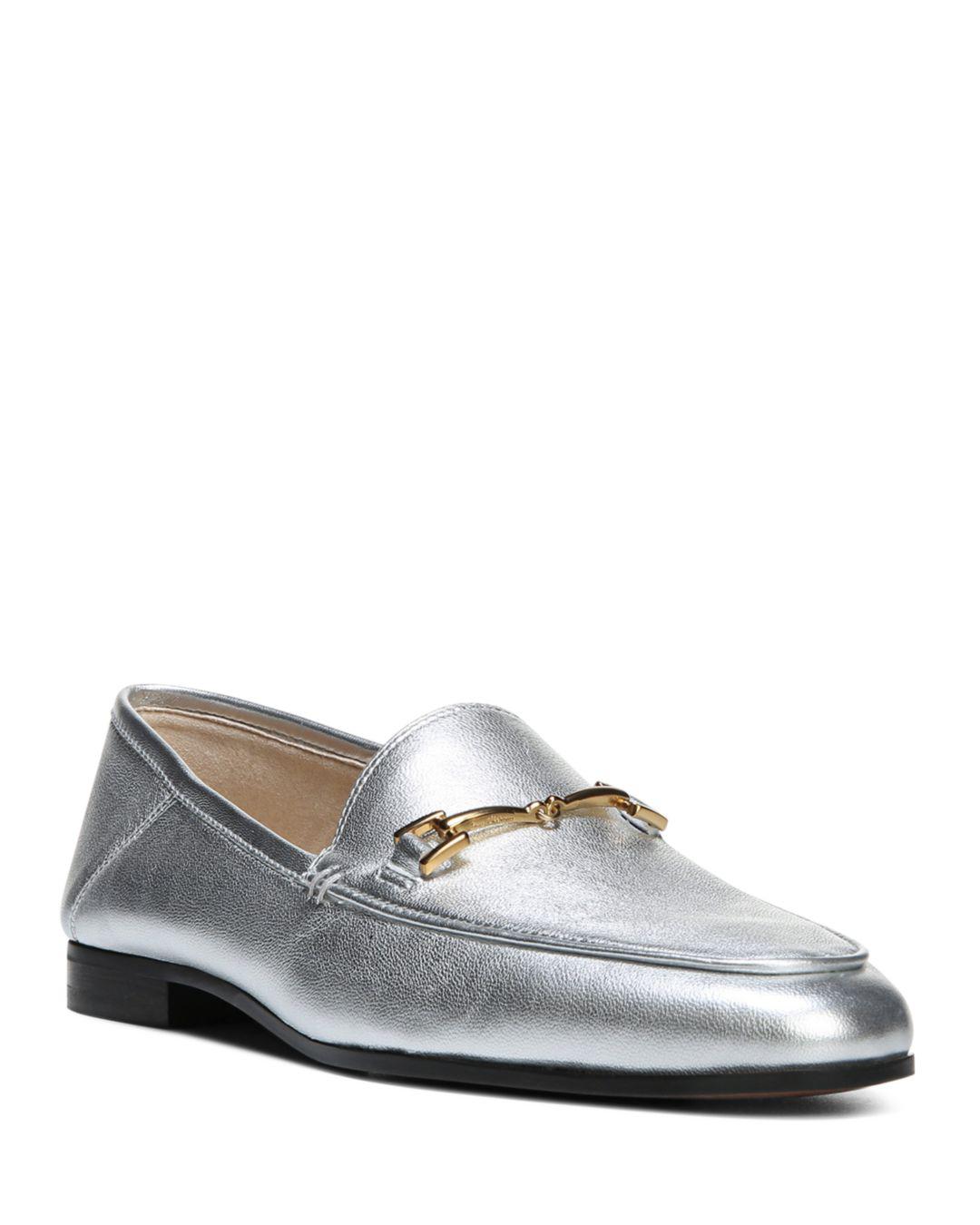 sam edelman silver loafers