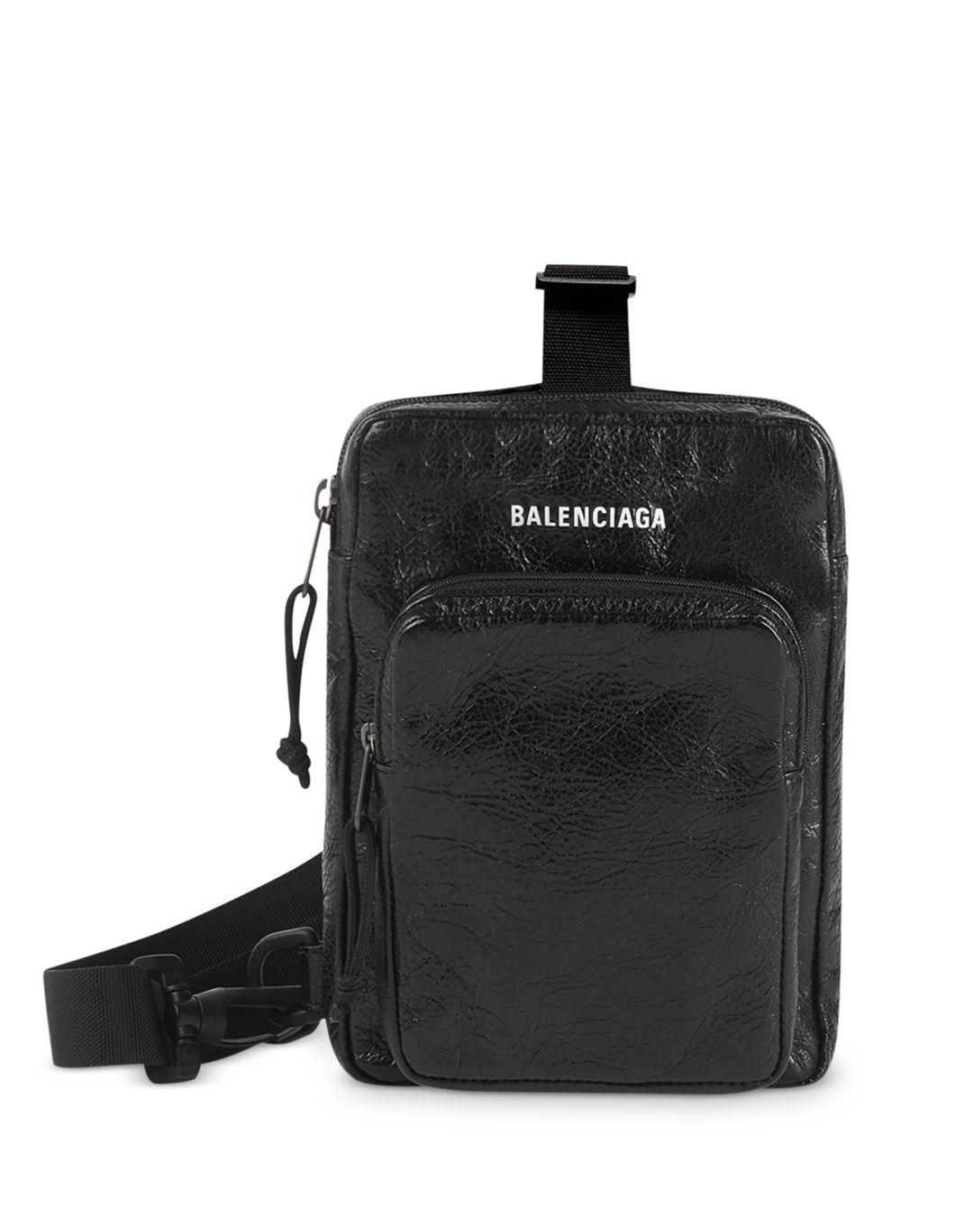 Balenciaga Explorer Mini Crossbody Messenger Bag in Black for Men Lyst