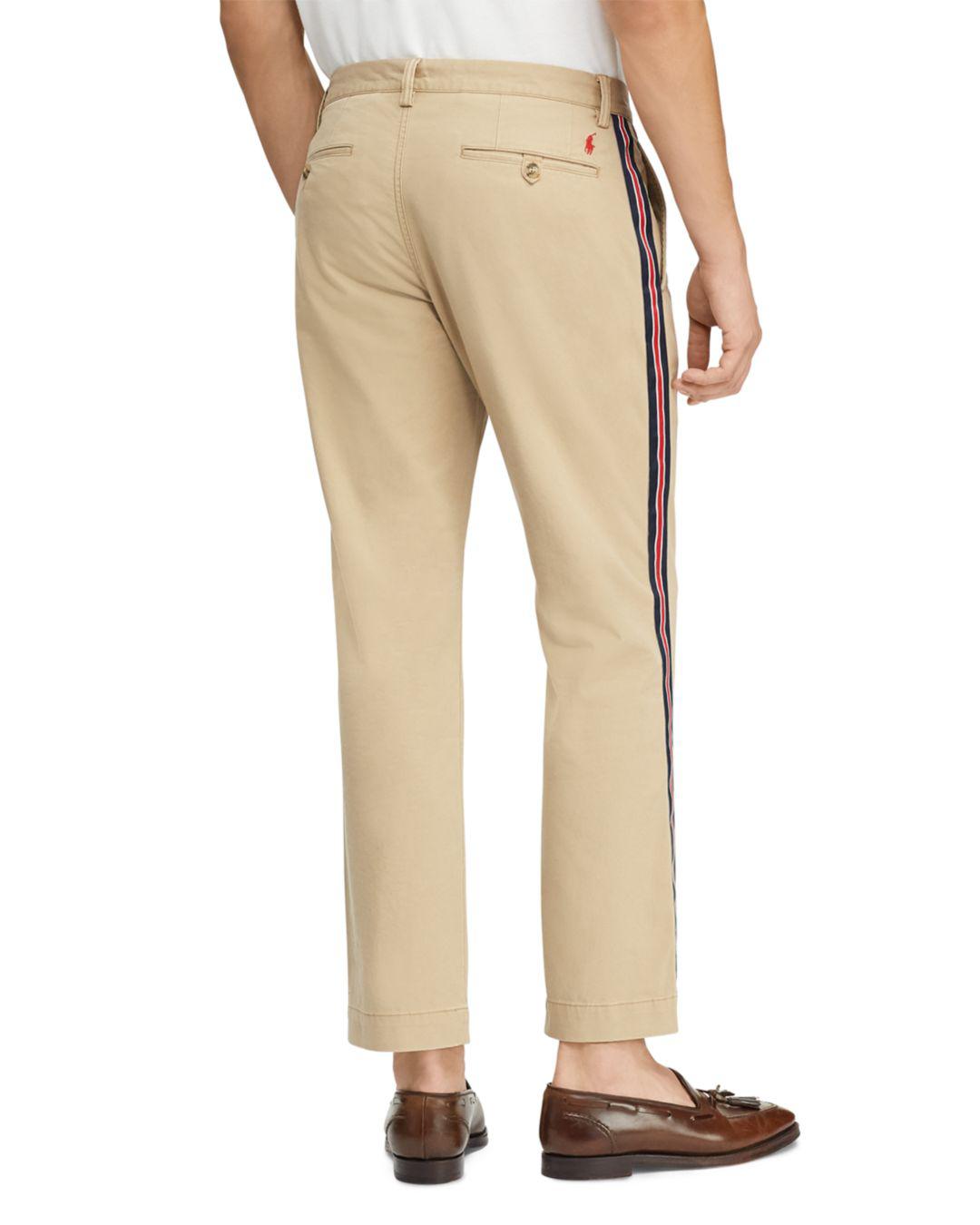 Polo Ralph Lauren Stretch Straight Fit Bedford Chino Pants in Natural for  Men | Lyst