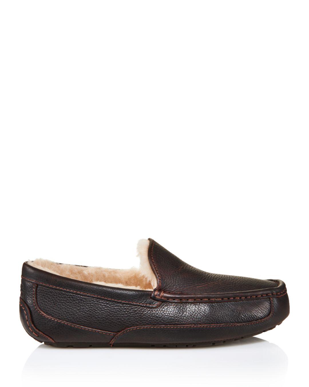 ugg ascot leather slipper