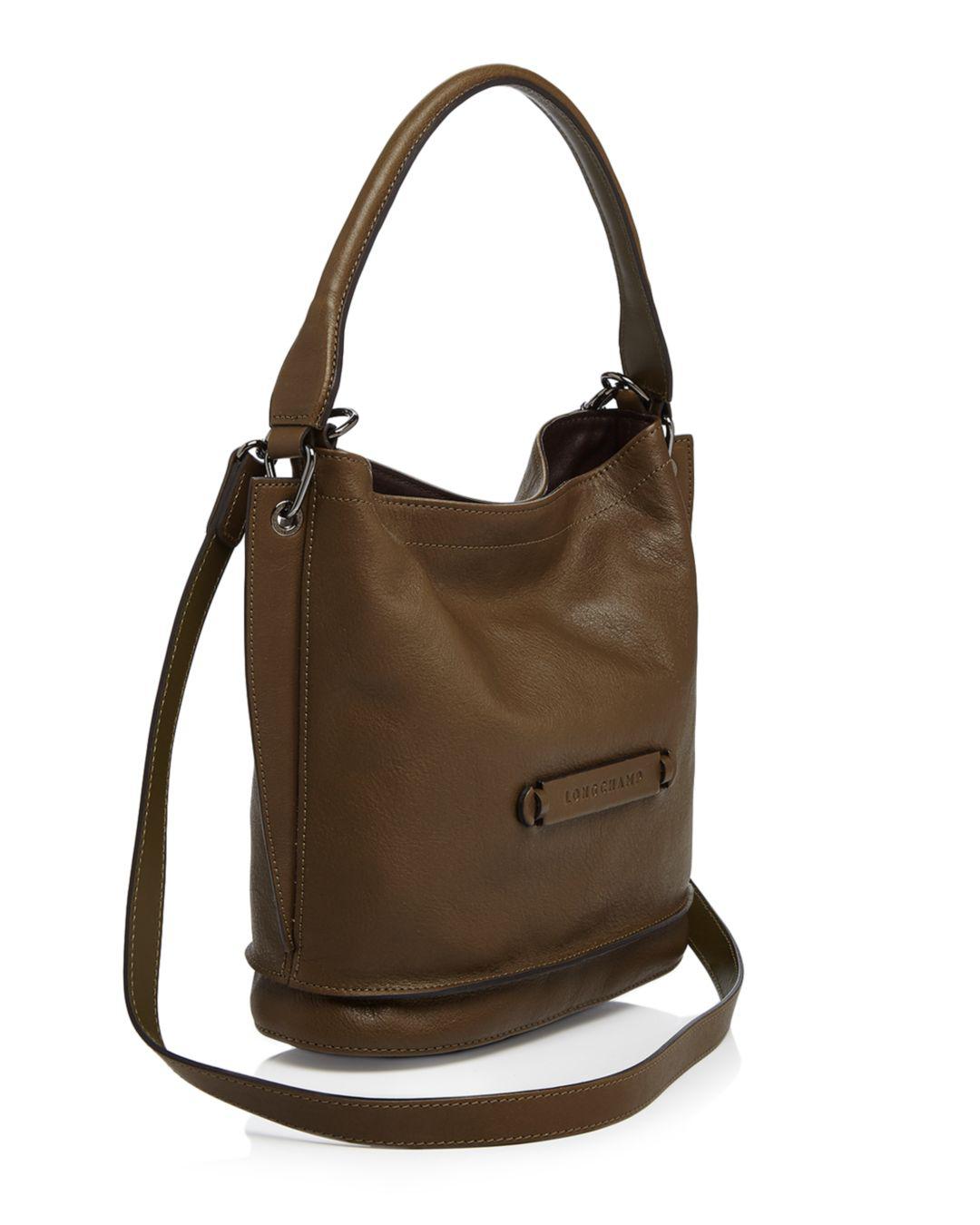 Longchamp 3d Leather Crossbody in Brown Lyst