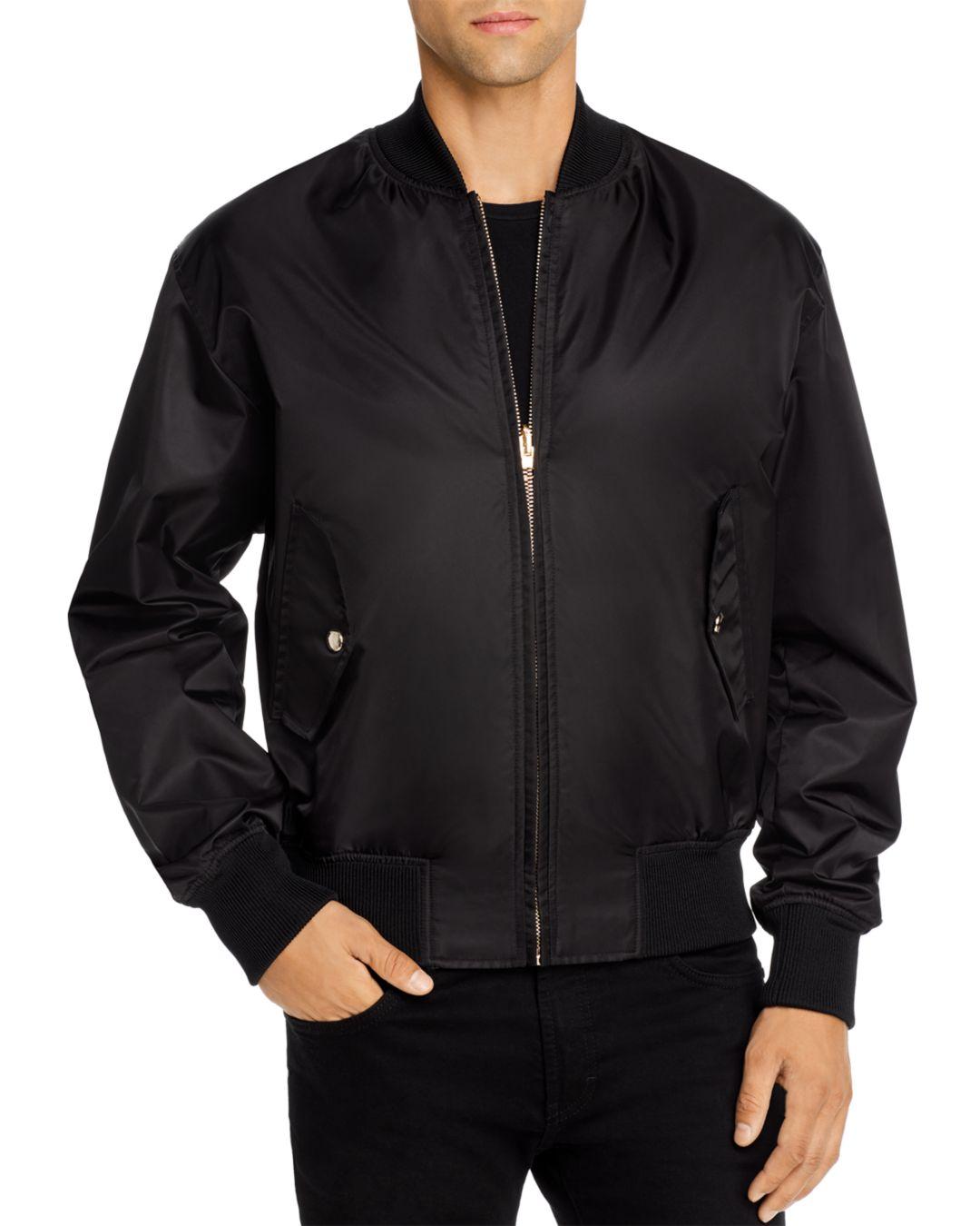 Versace Jeans Couture Cotton Leo Chain Reversible Regular Fit Bomber Jacket  in Black for Men | Lyst