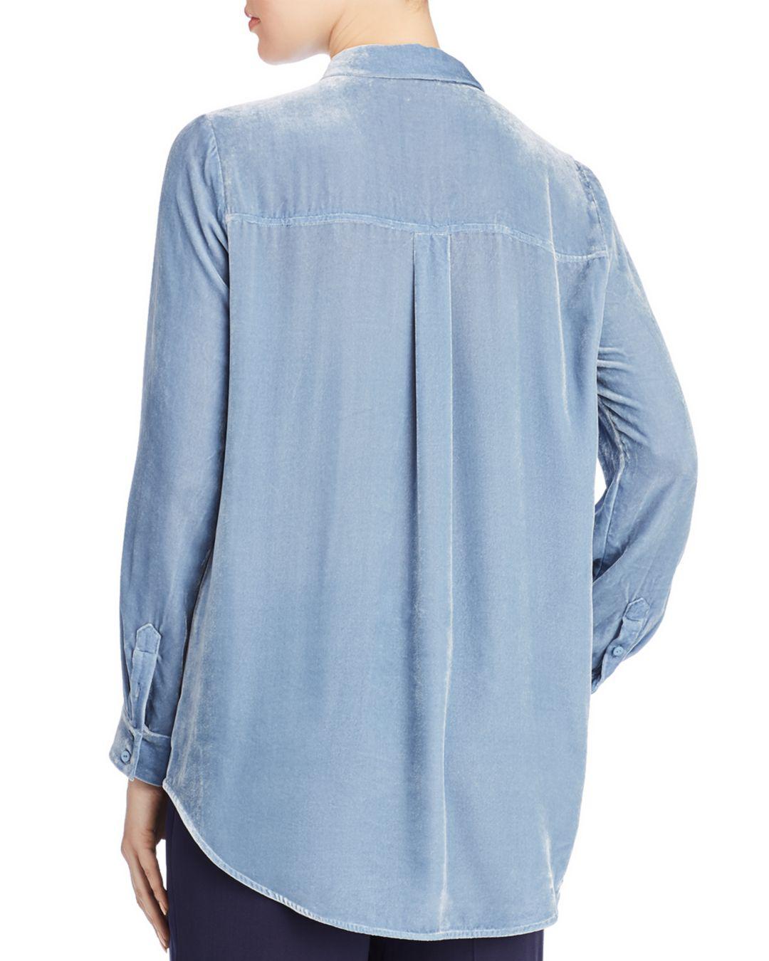 eileen fisher velvet shirt