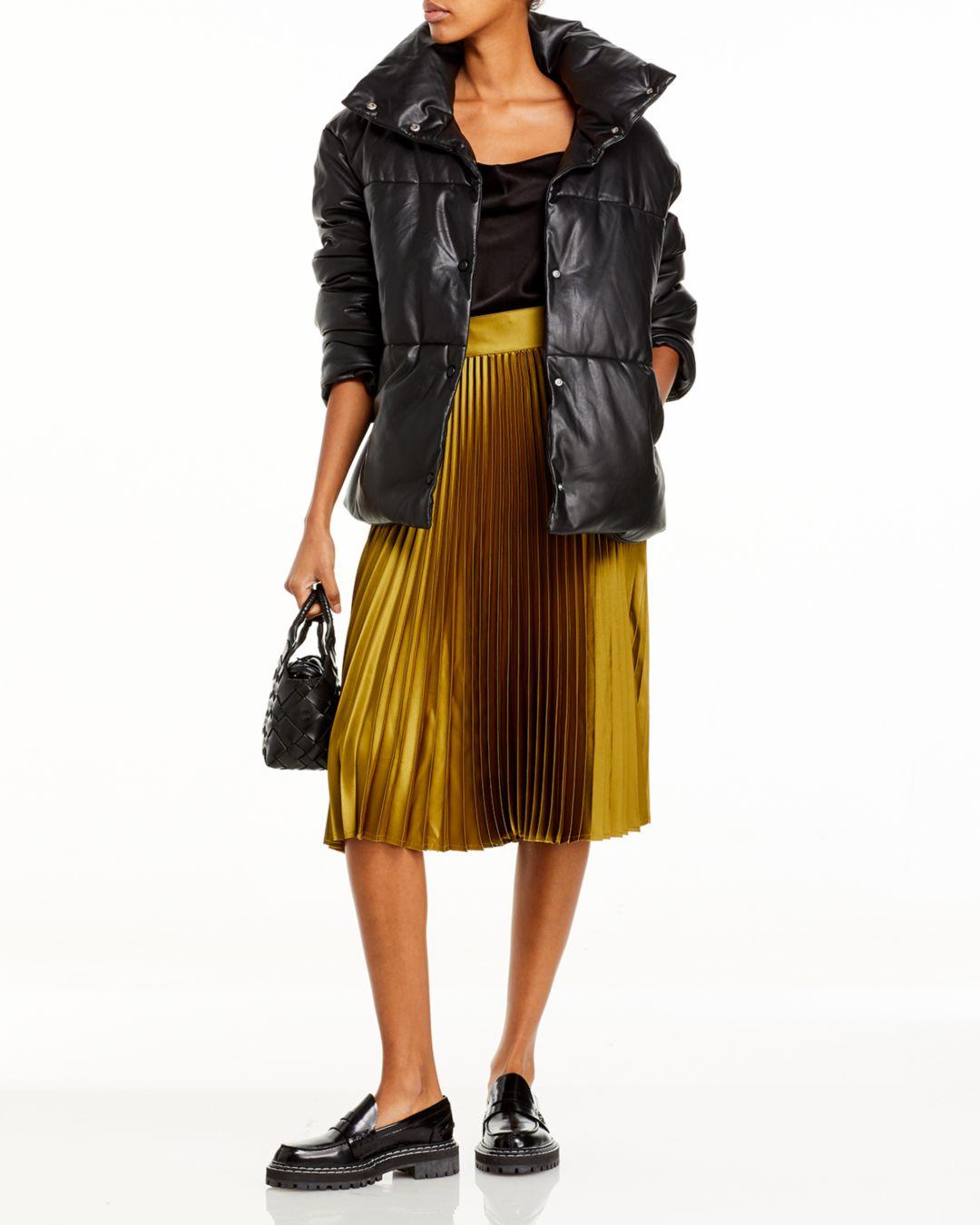 bagatelle leather puffer