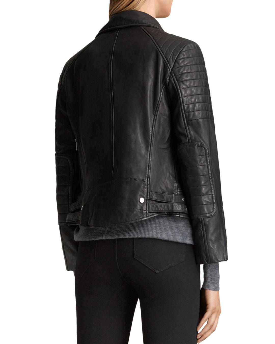 Lyst Allsaints Papin Leather Biker Jacket In Black Save Lyst Allsaints Papin Leather Biker Jacket In Black Save 48 547008547008545