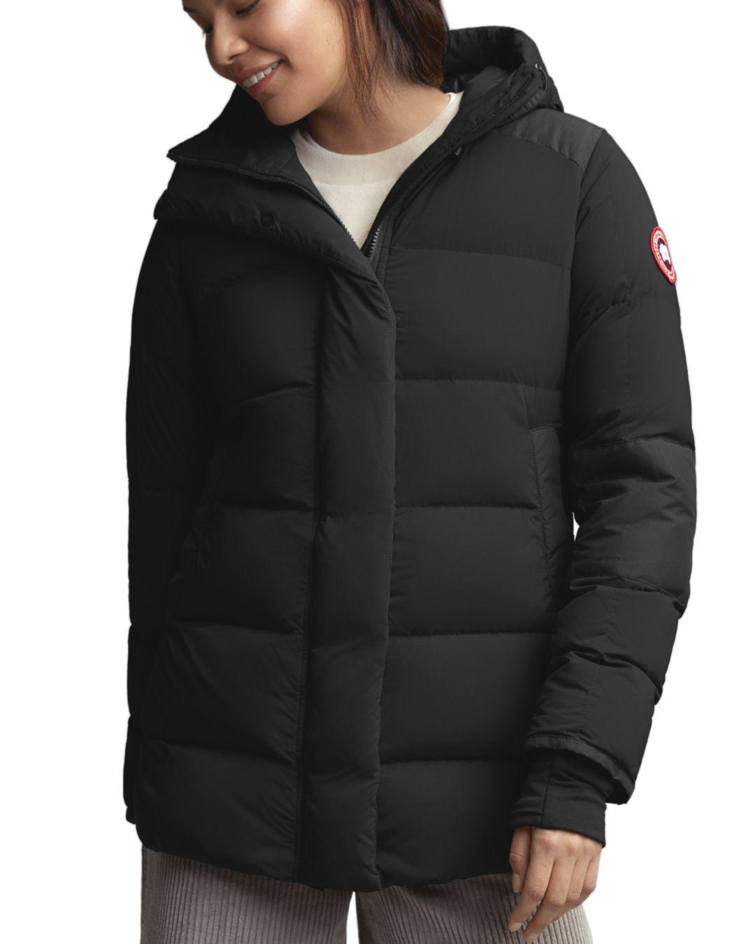 Canada Goose Fleece Alliston Packable Short Down Coat in Black - Lyst