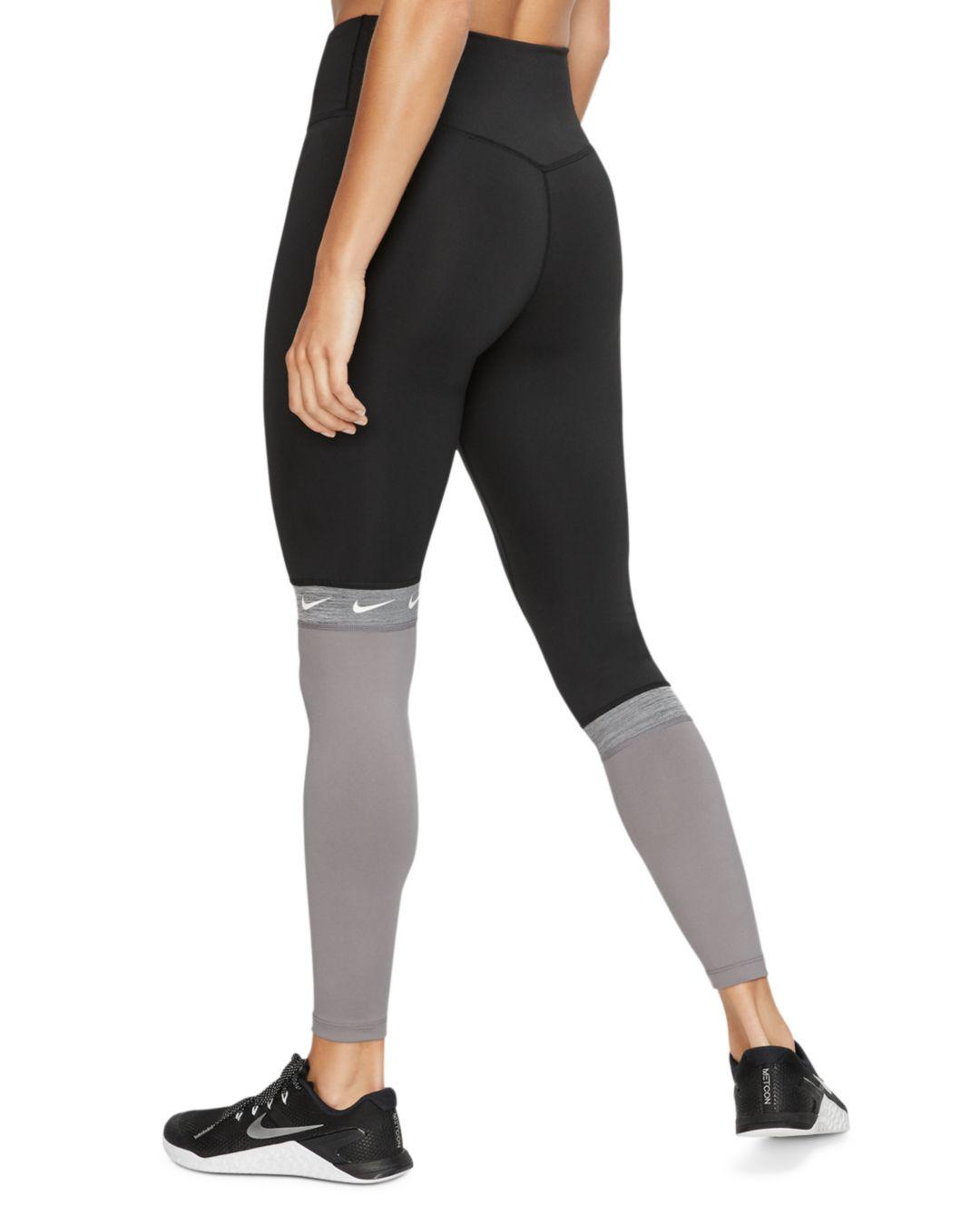 nike leggings color block