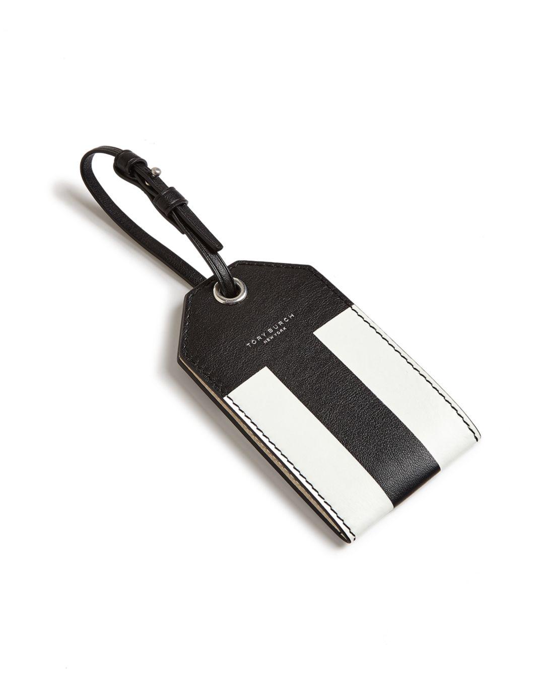 Tory burch luggage tag top