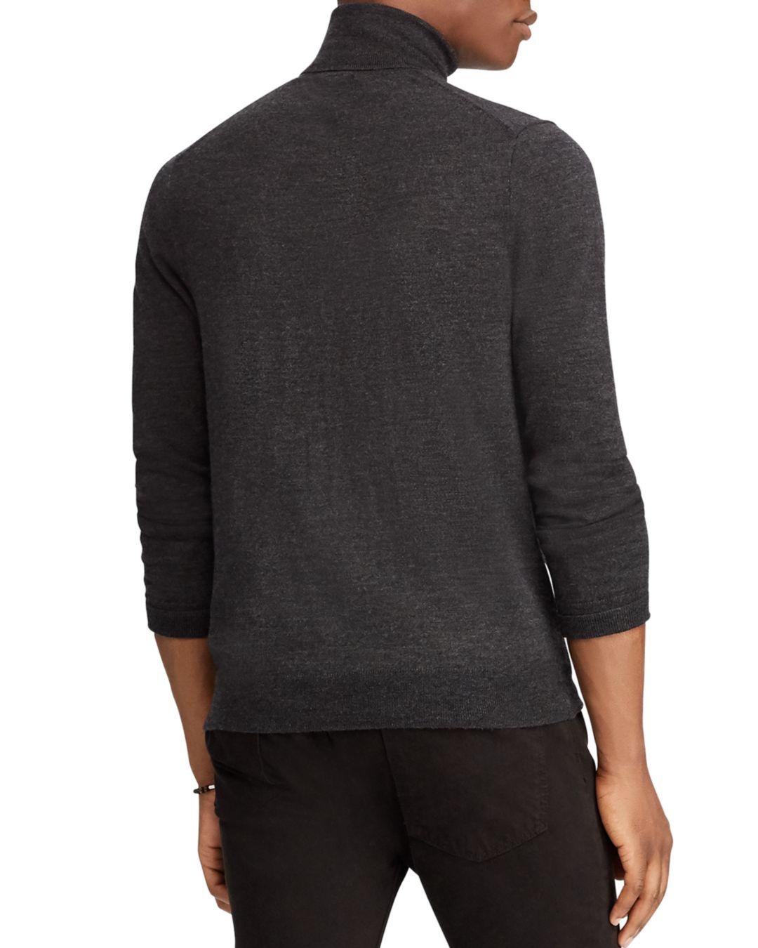 washable merino turtleneck sweater