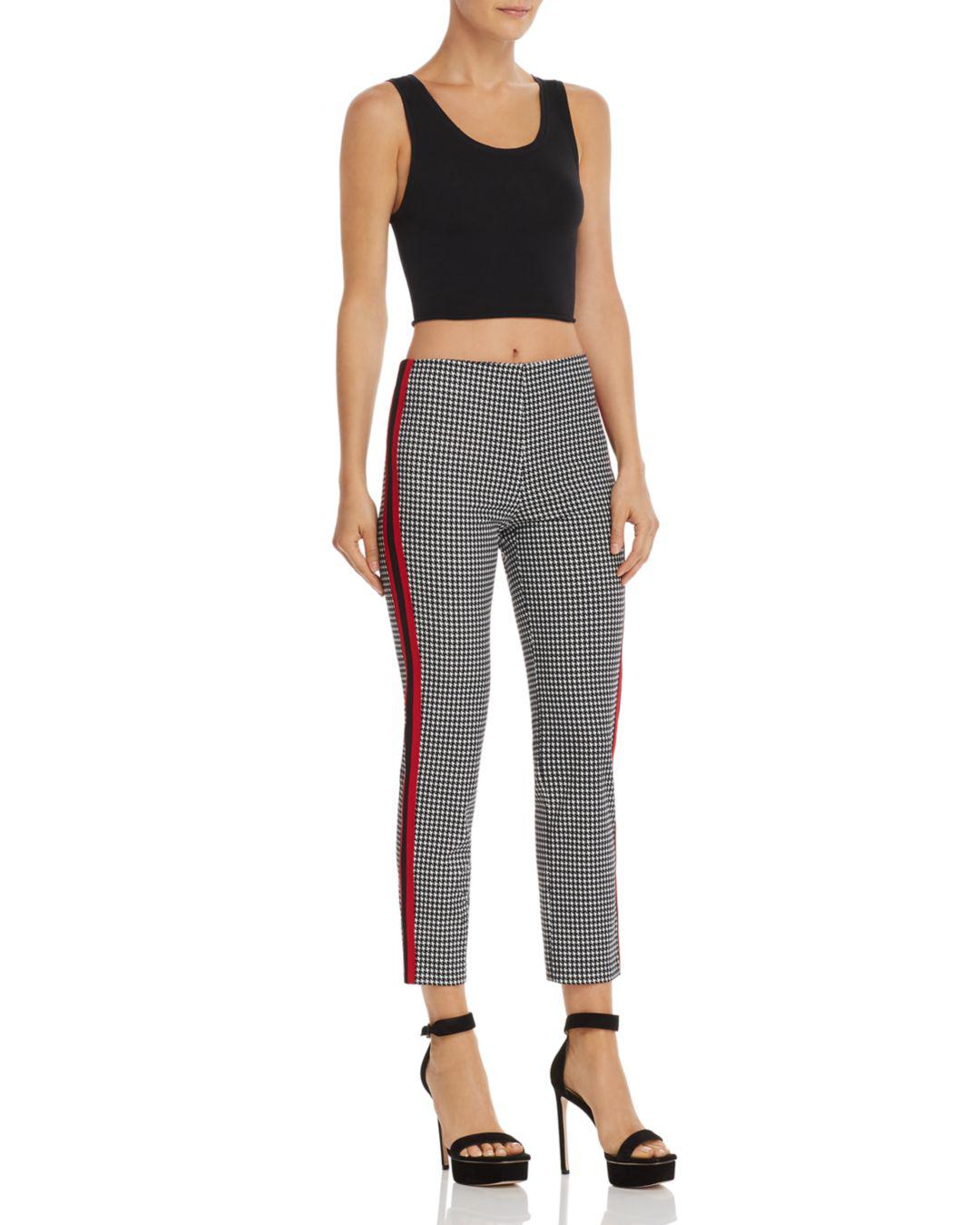Aqua Track Stripe Houndstooth Pants in 