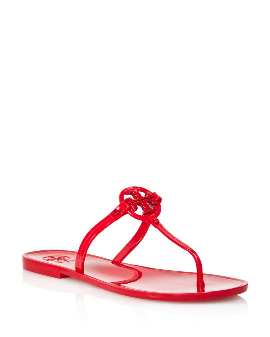 Tory Burch 'mini Miller' Flat Sandal in Red - Lyst