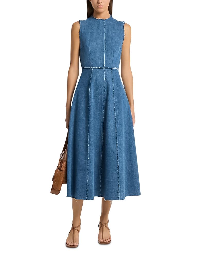 michael kors denim dress Denim Belted Mini Dress in BLUESKY WASH - Sale