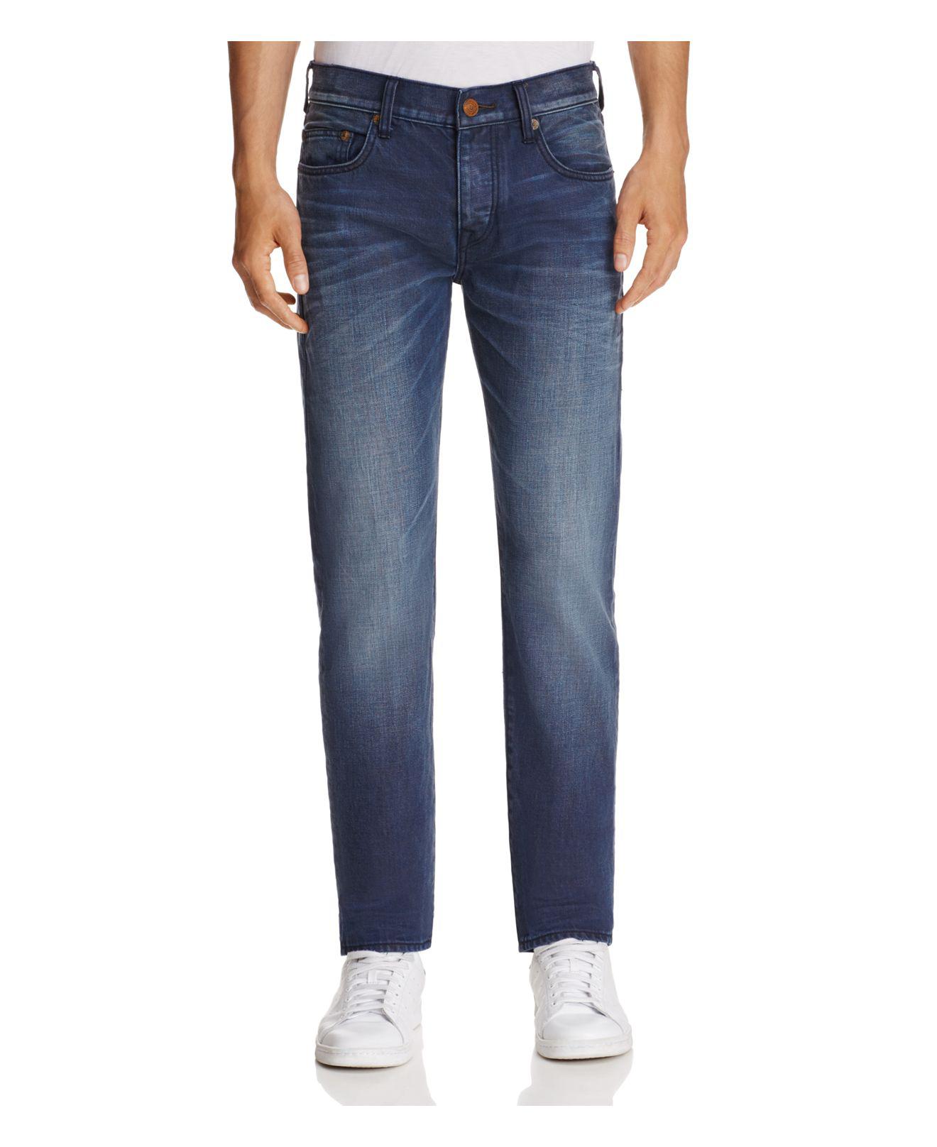 True Religion Rocco Blue Mariner Slim Fit Jeans In Dark Blue for Men - Lyst