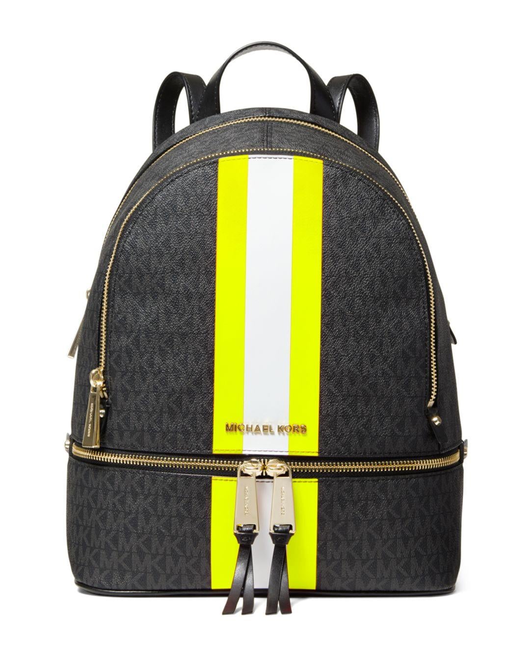 michael kors neon backpack