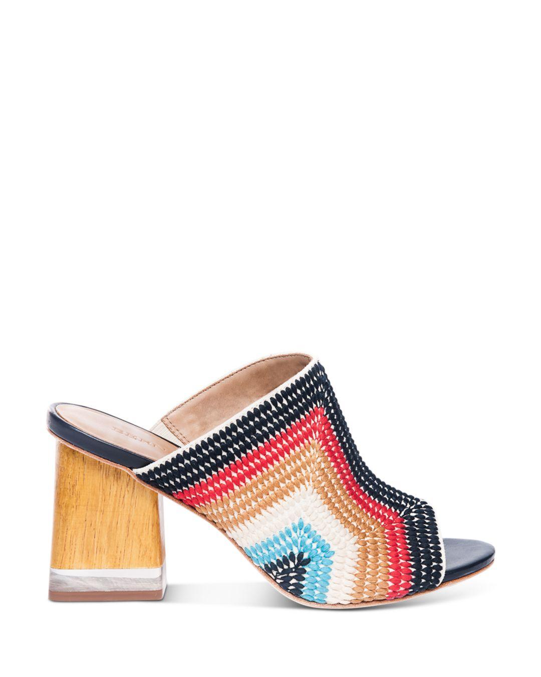 bernardo nala woven heeled mules