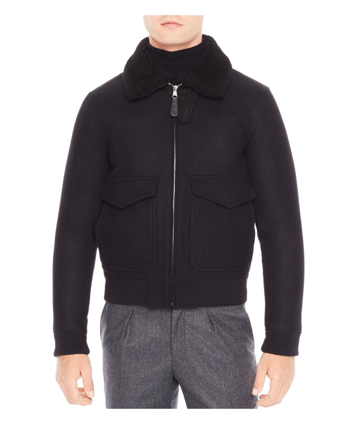 sandro aviator jacket