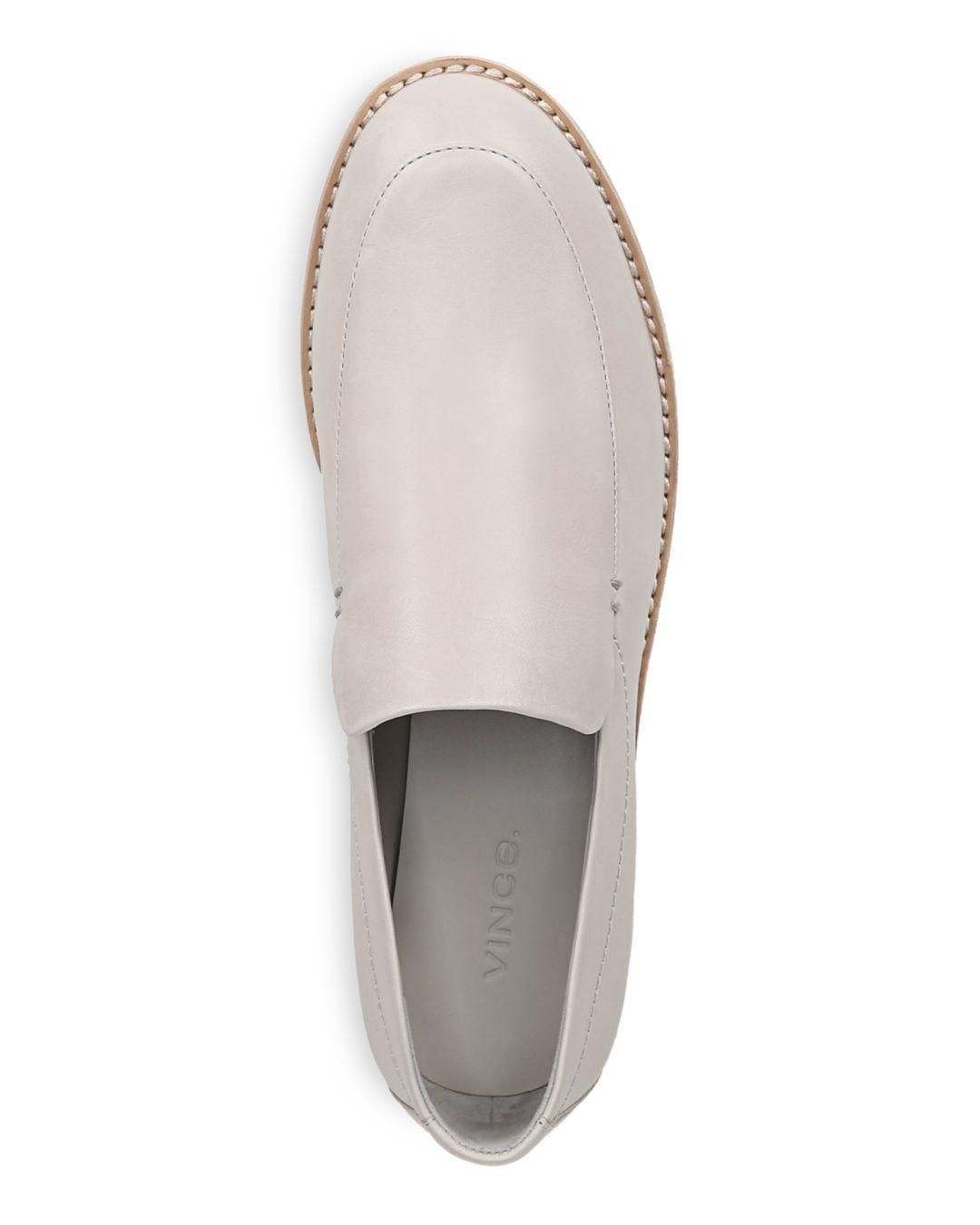 vince white slip on sneakers