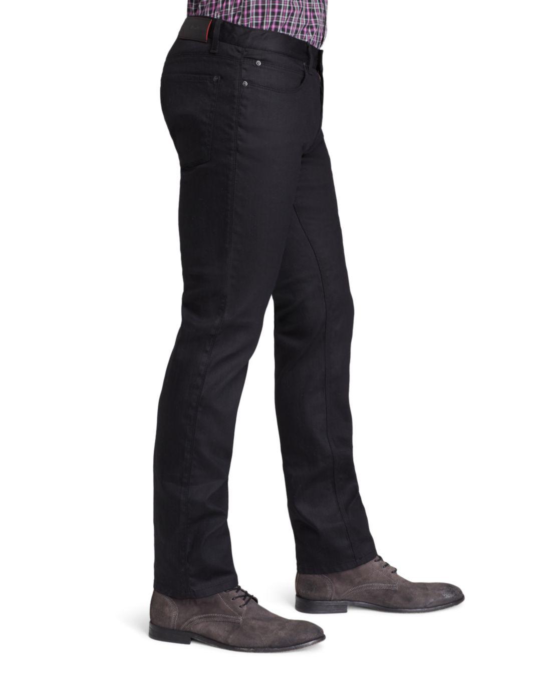HUGO 708 Slim Fit Jeans In Black for Men | Lyst