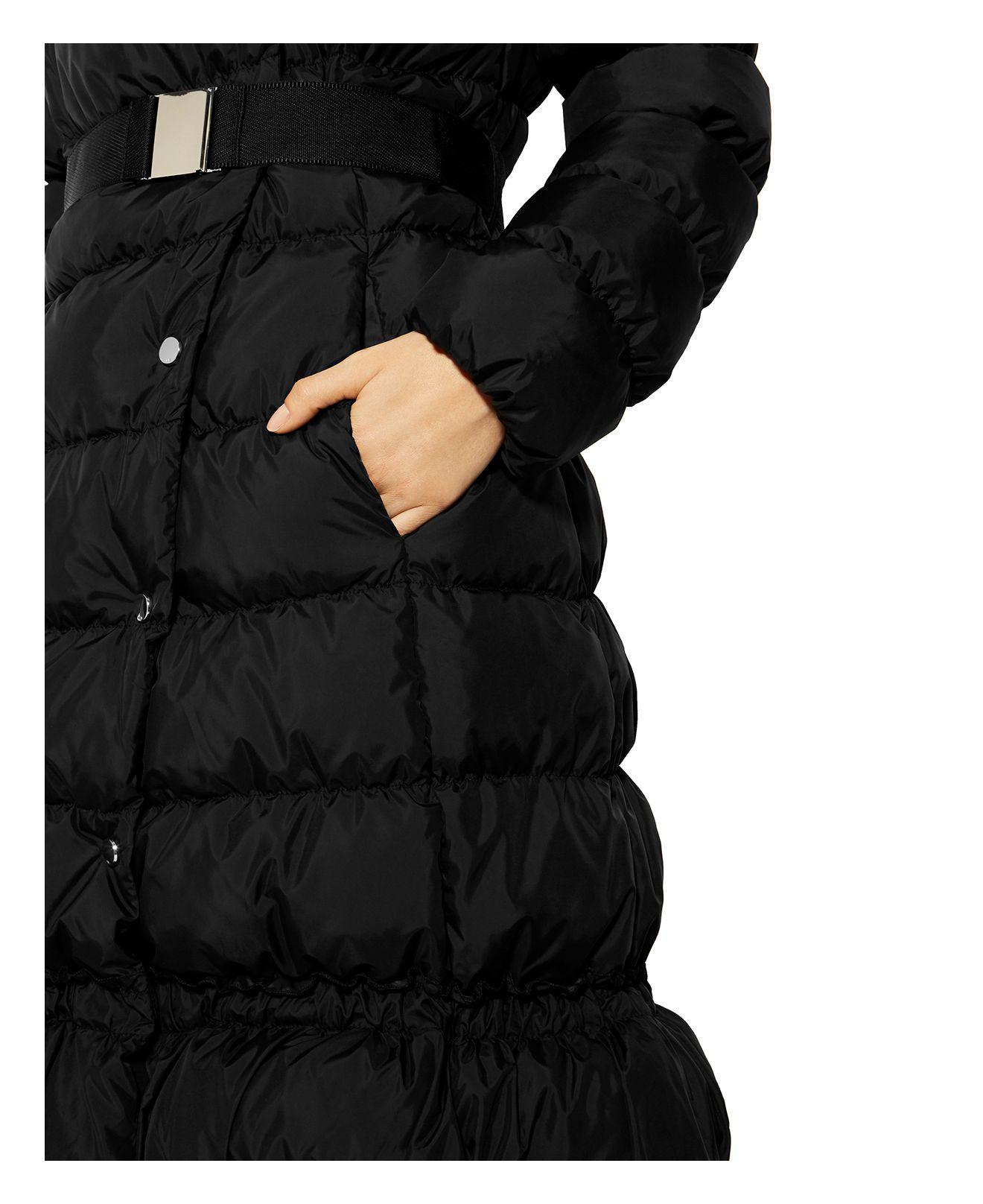 karen millen black quilted coat