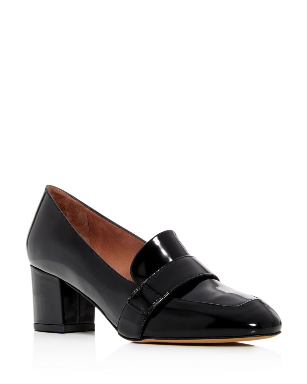 black platform barely there heels