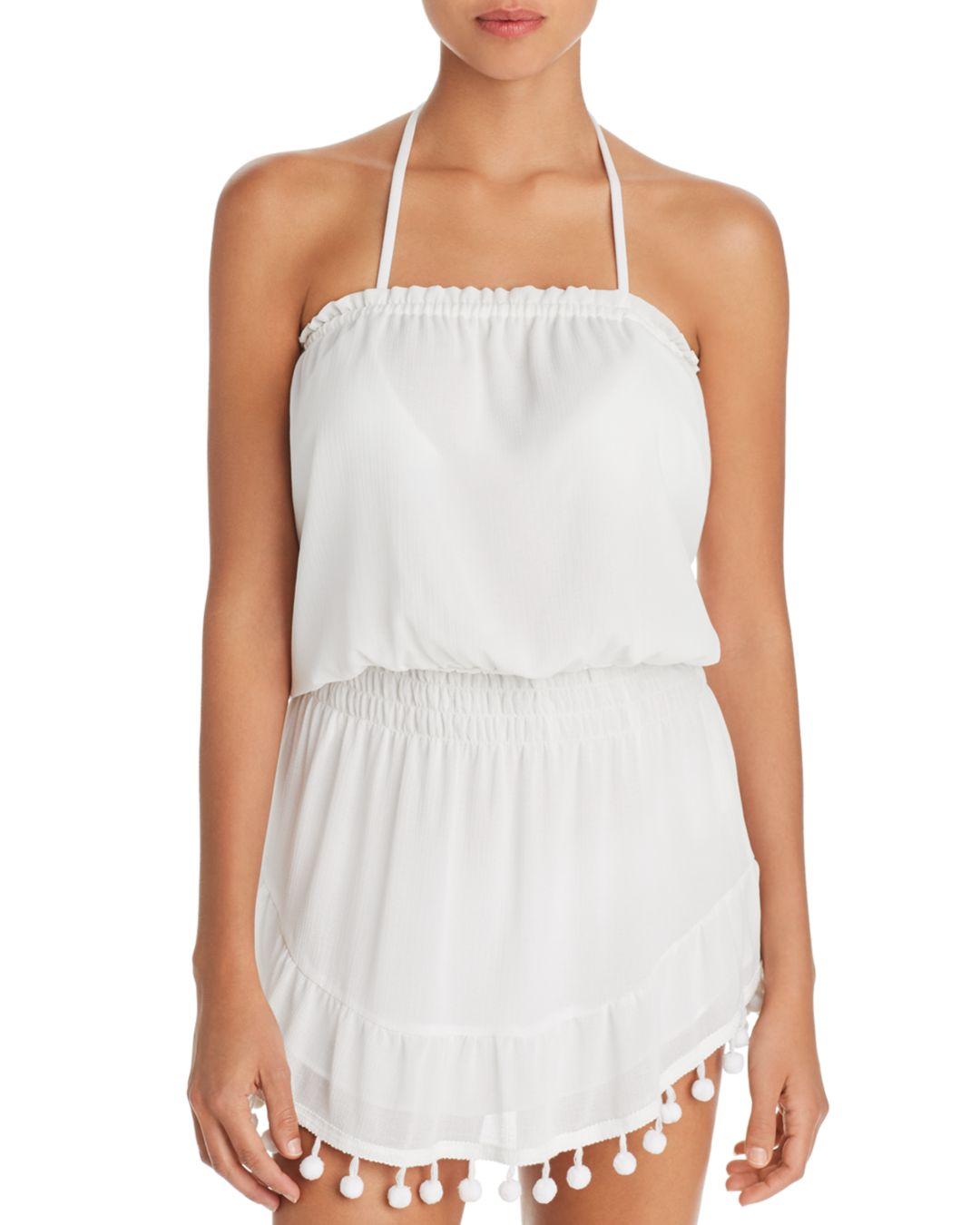 white open front swim cover up