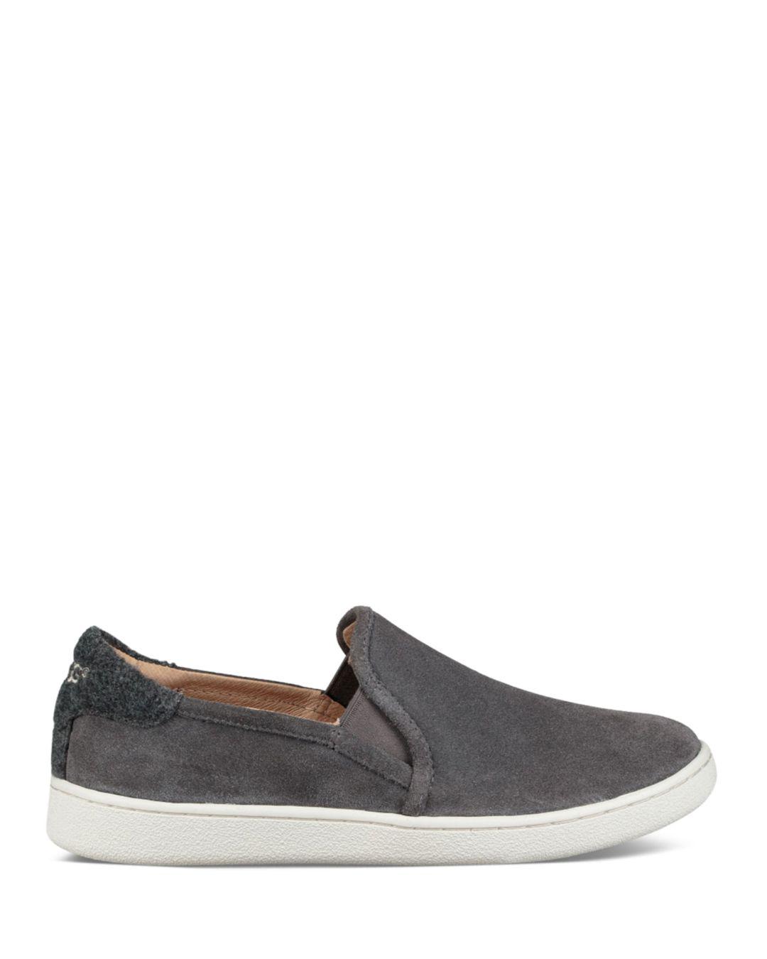 ugg leather slip on sneakers