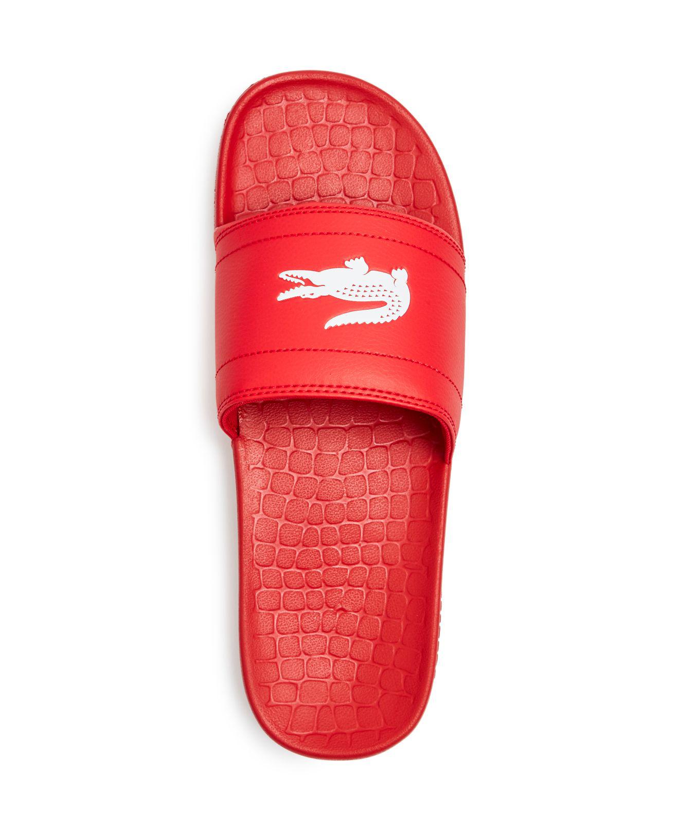 lacoste men's fraisier slides