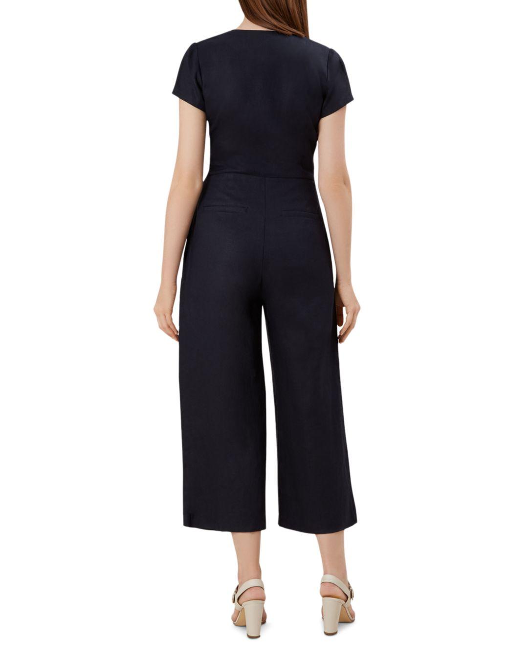 Hobbs Jayne Linen Jumpsuit in Navy 