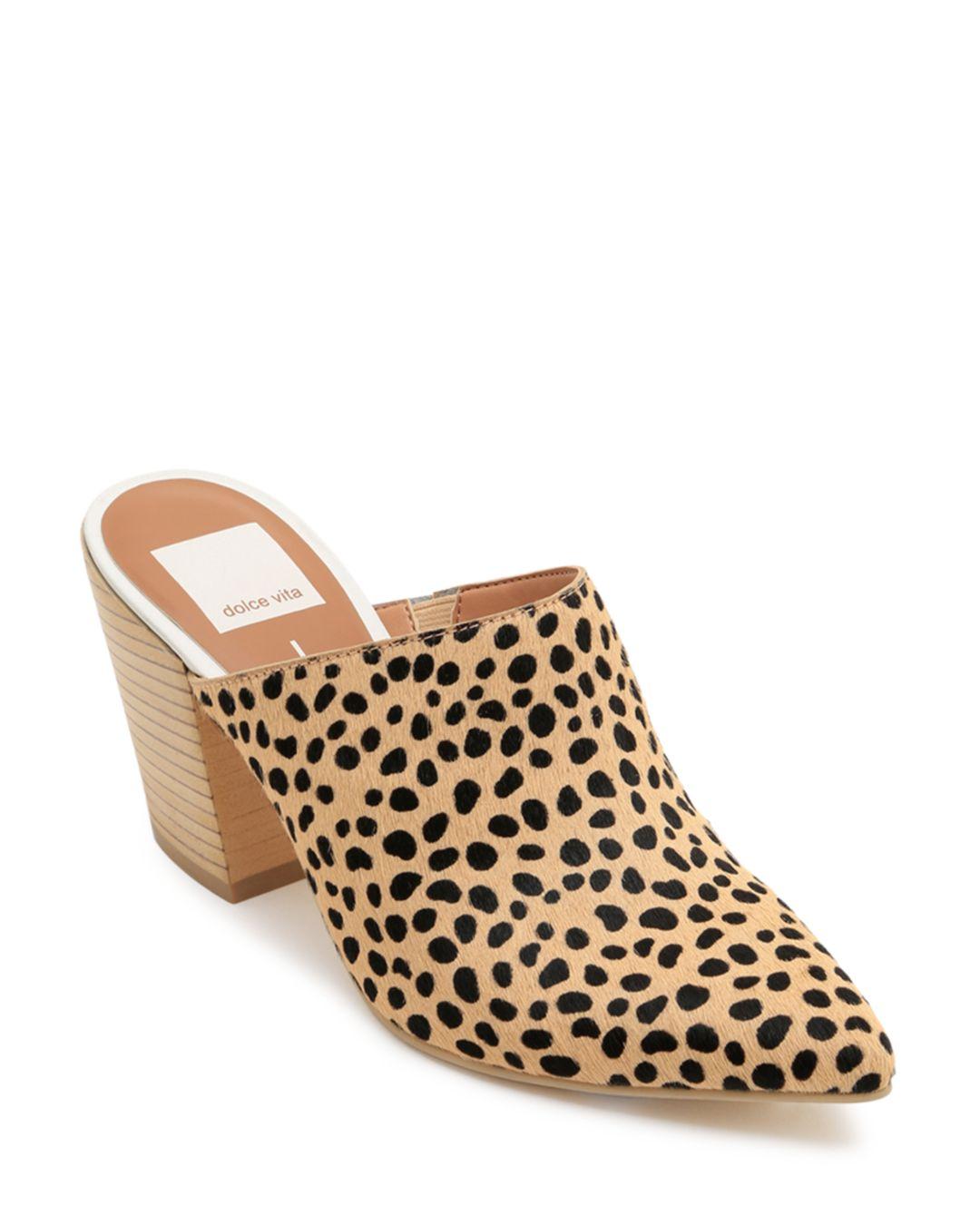 dv leopard mules