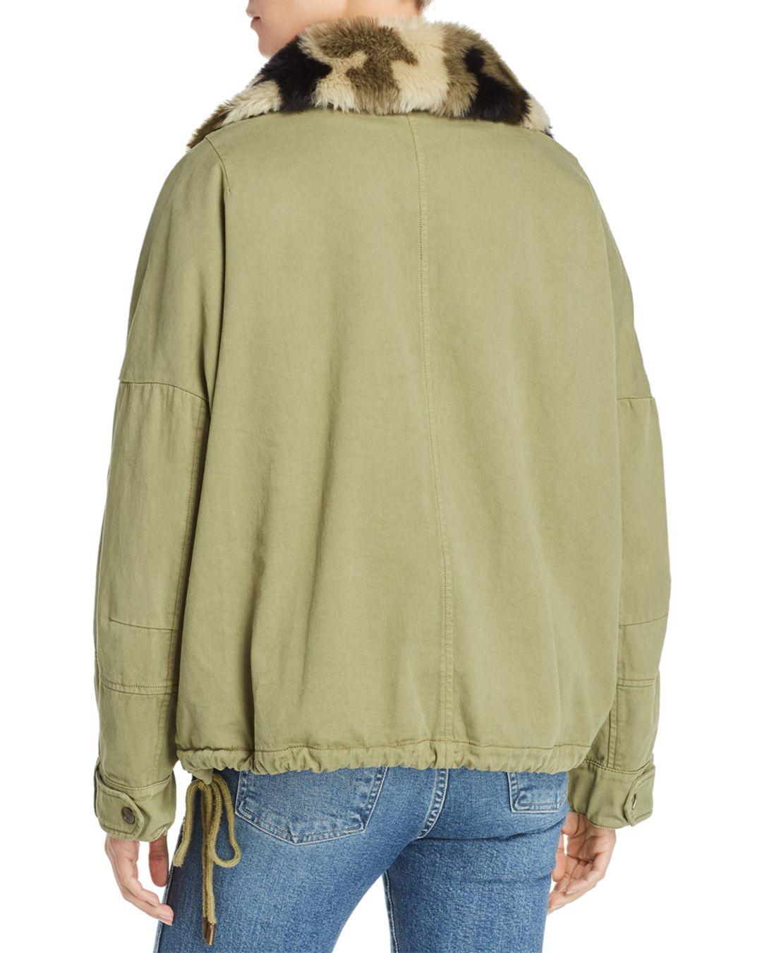 fur lined utility jacket