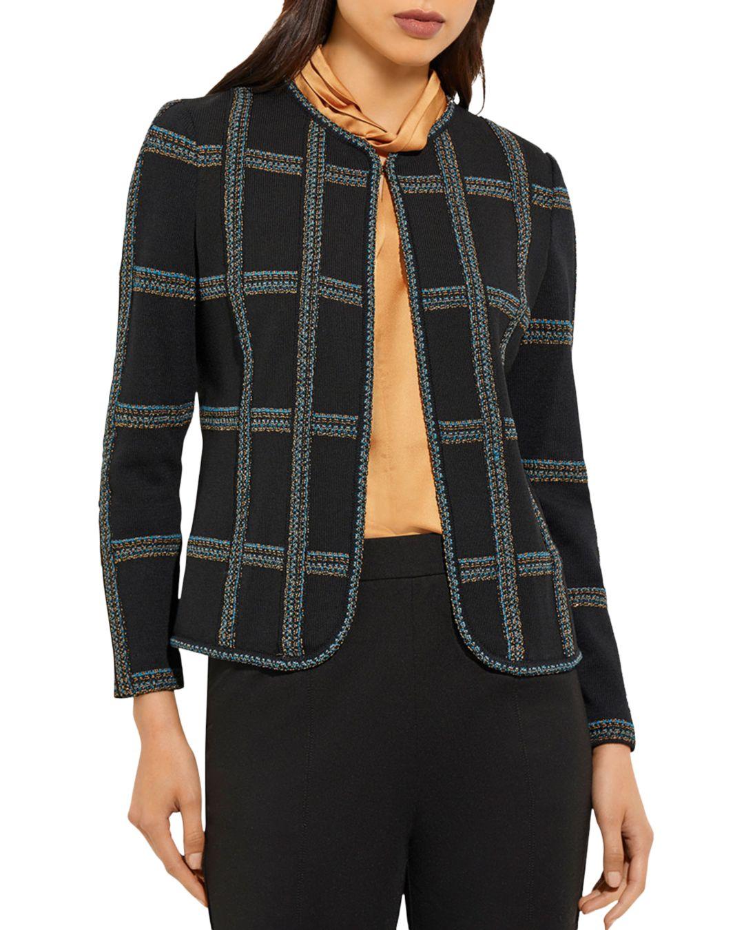 Misook Synthetic Contrast Embroidered 