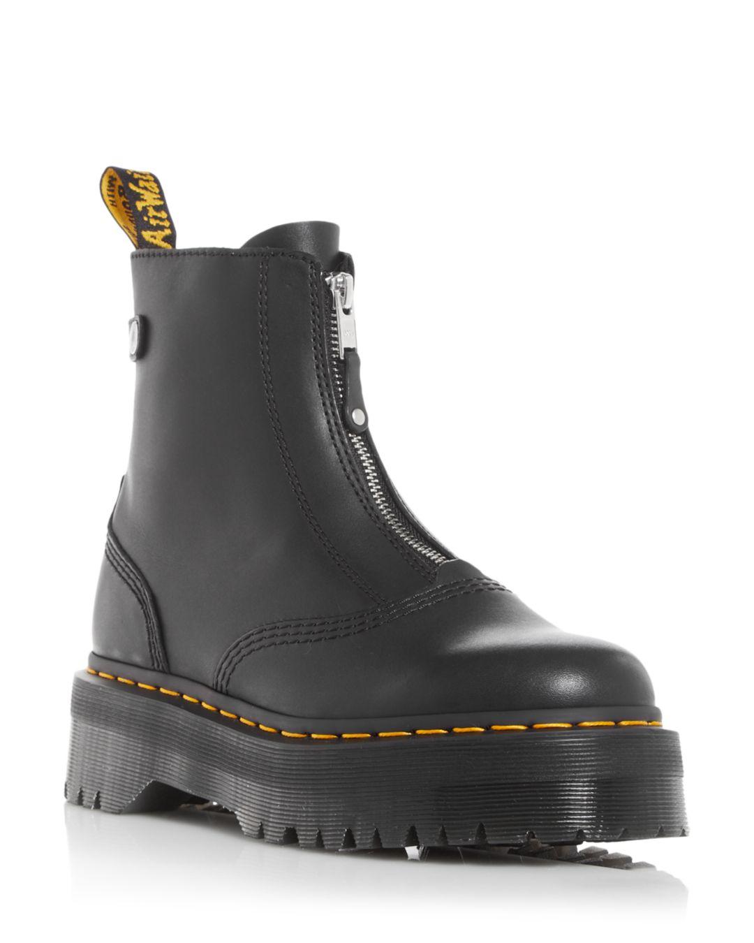 Dr. Martens Dr.martens Jetta Platform Combat Boots in Black Lyst