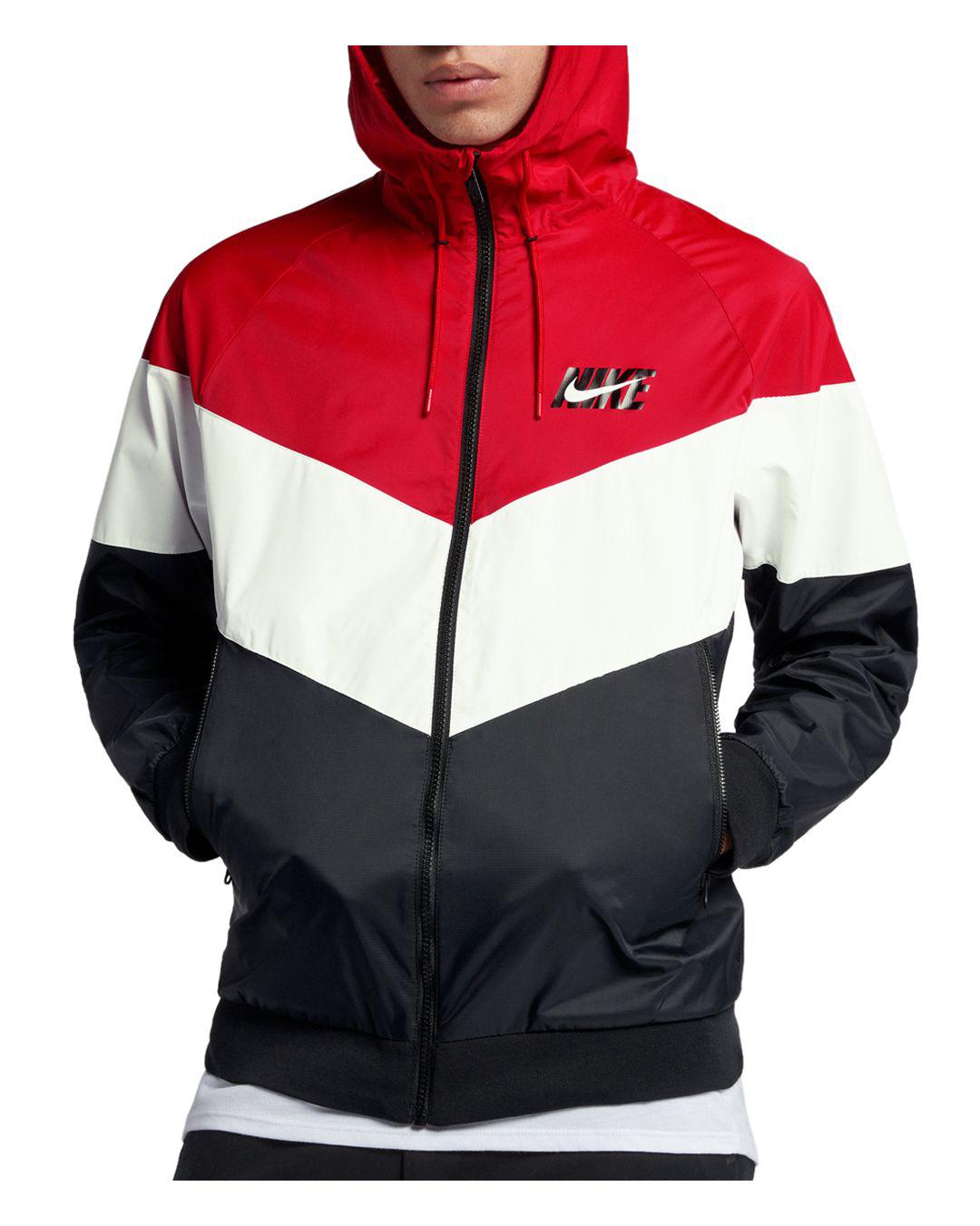 Nike Synthetic Jacketrun Windbreakers in Red/Black/White (Red) for Men |  Lyst