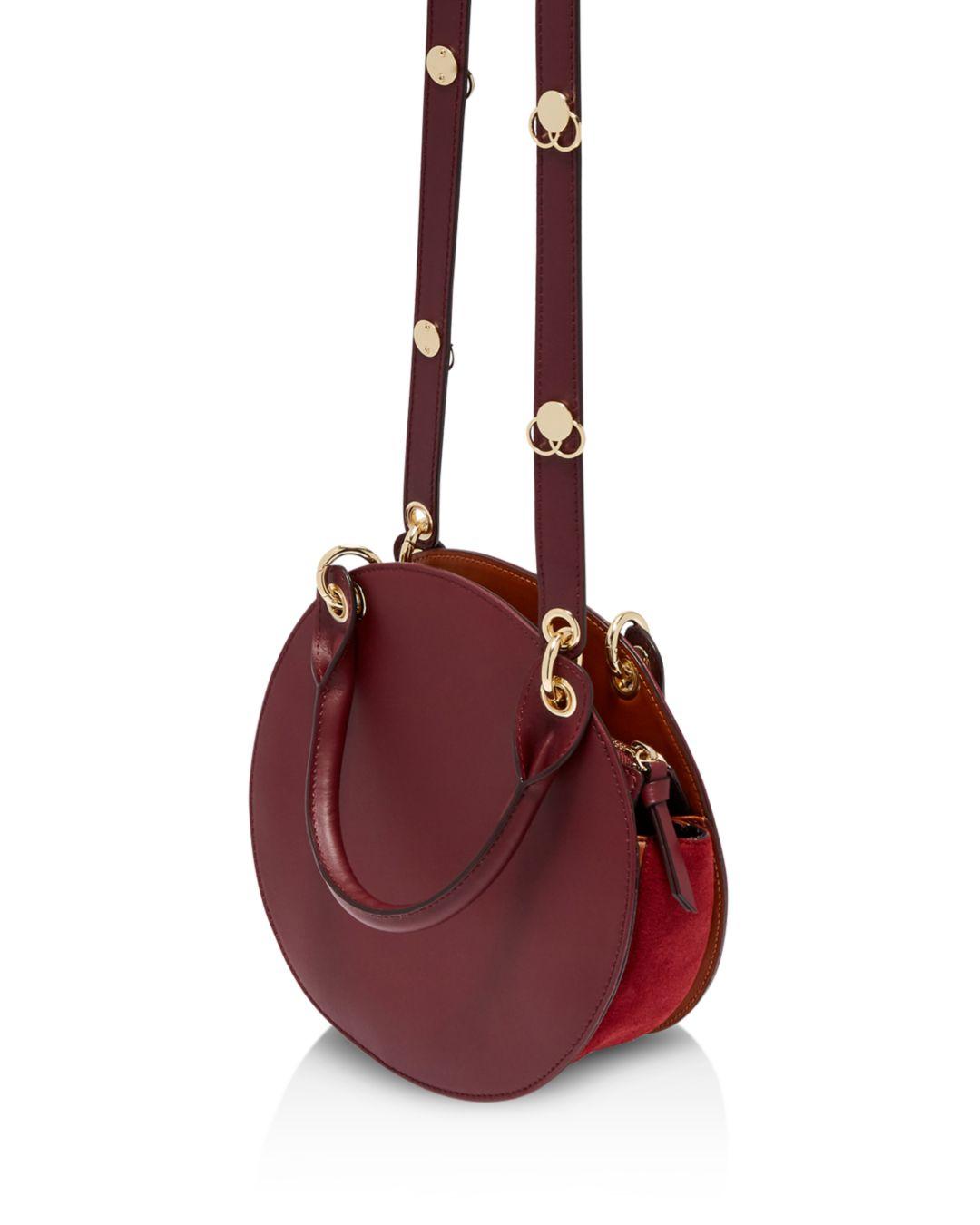 Ted Baker Leather Circular Bag in Red | Lyst